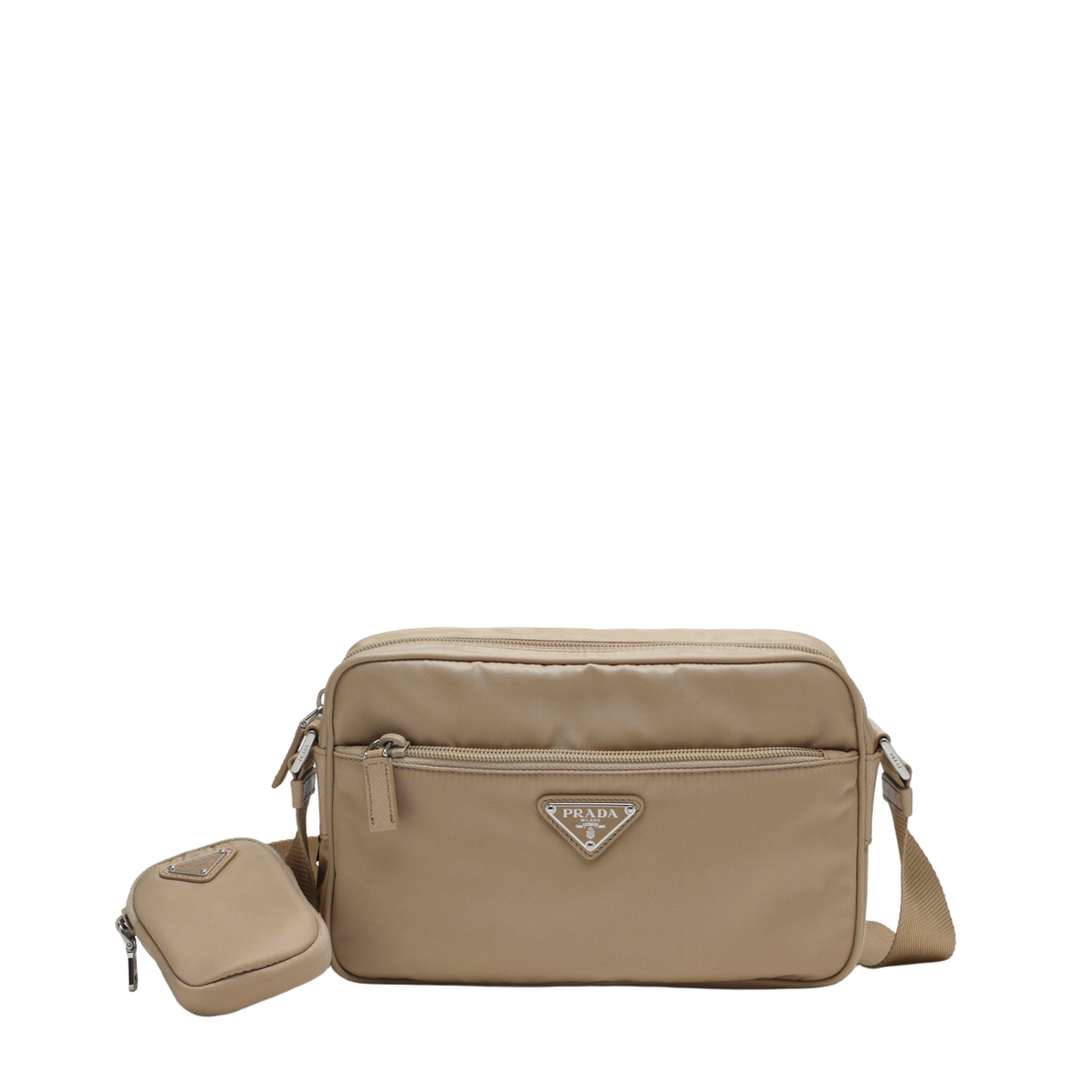 MAYFEYR - Prada - Crossbody Bag In Camel Re-Nylon - 1BC167B1MRV44F0040