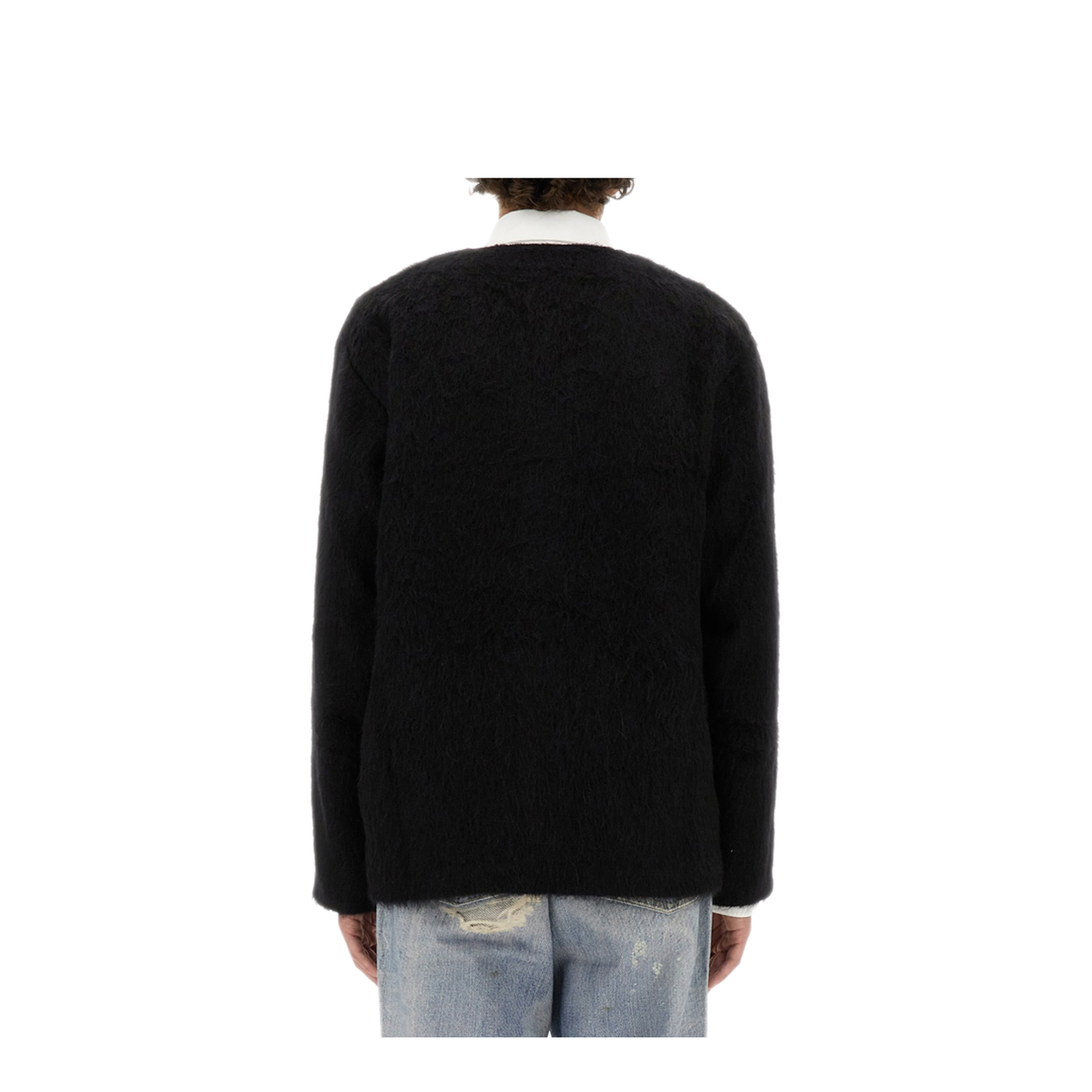 MAYFEYR - Our Legacy - Cardigan Scollo A V - M4206CBMBLACKMOHAIR