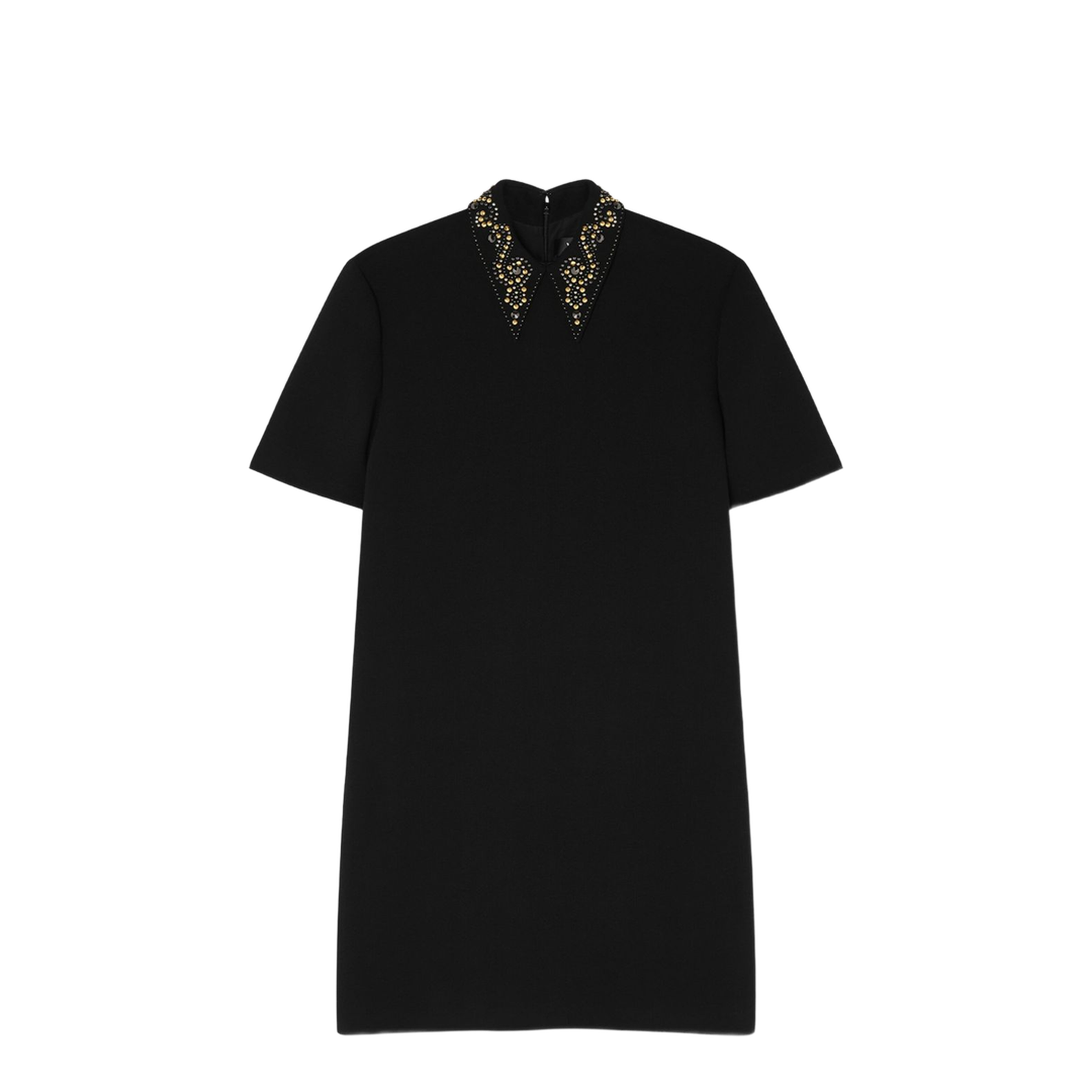 Studded Wool Crêpe Minidress