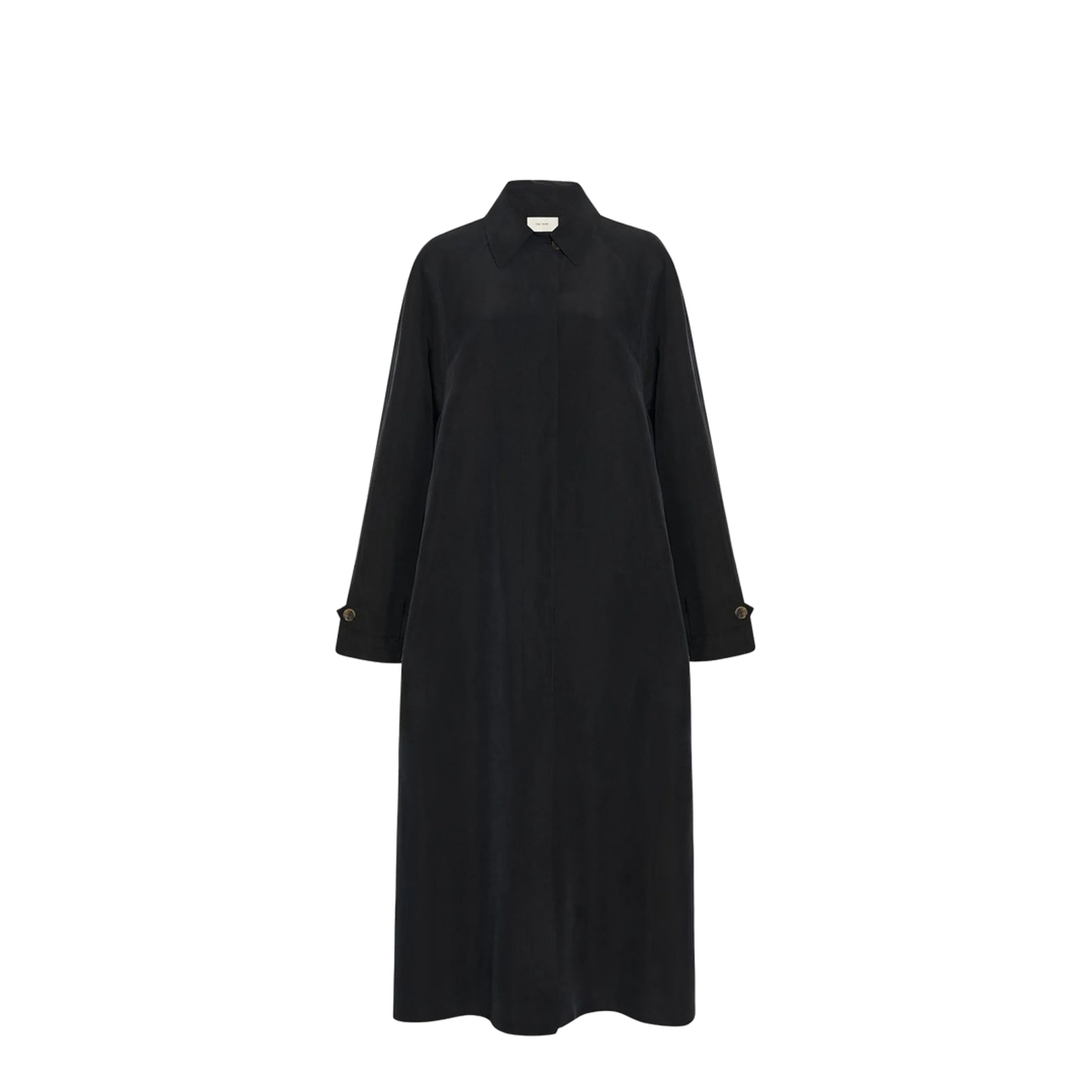 Ryo Coat Black in Silk