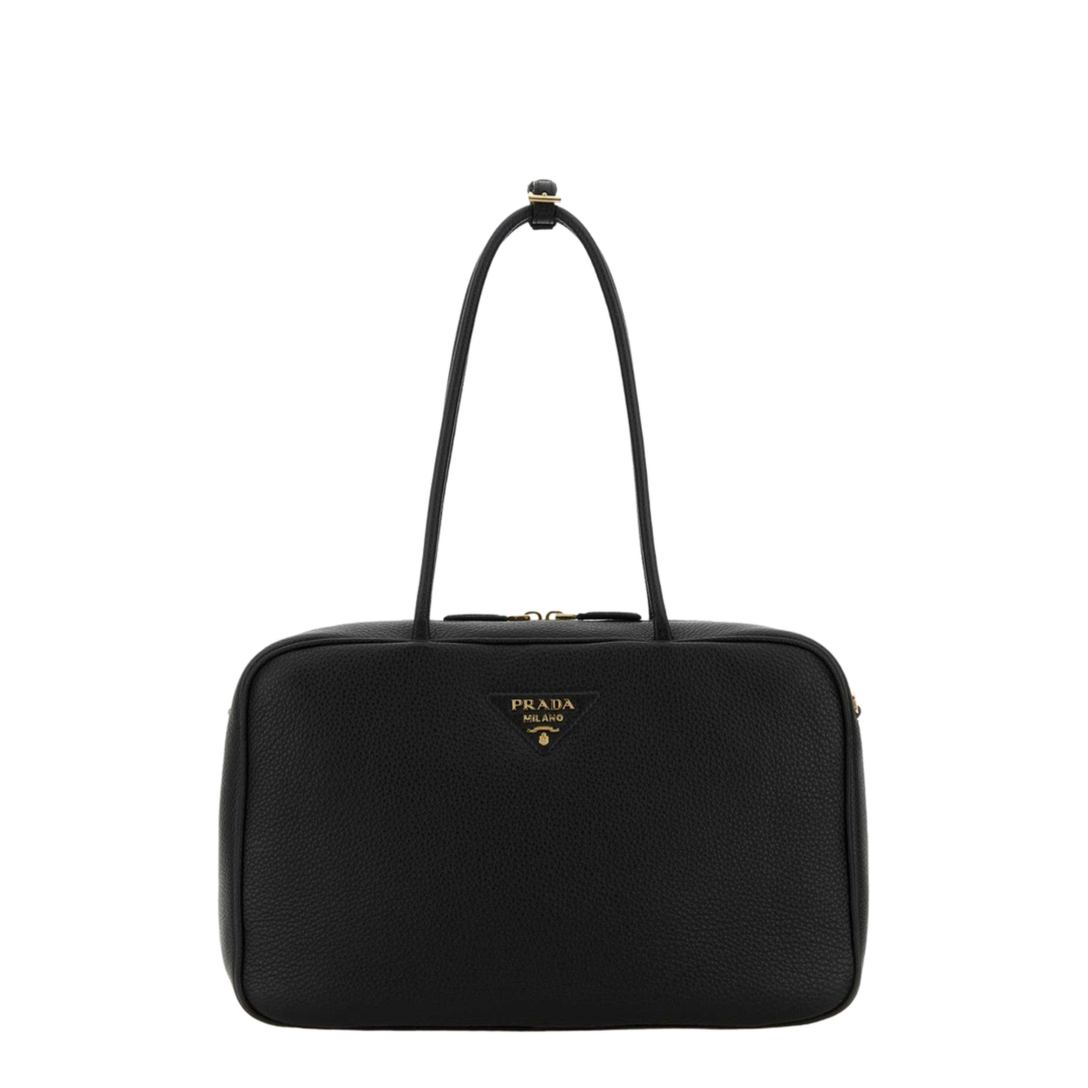 Black Leather Shoulder Bag