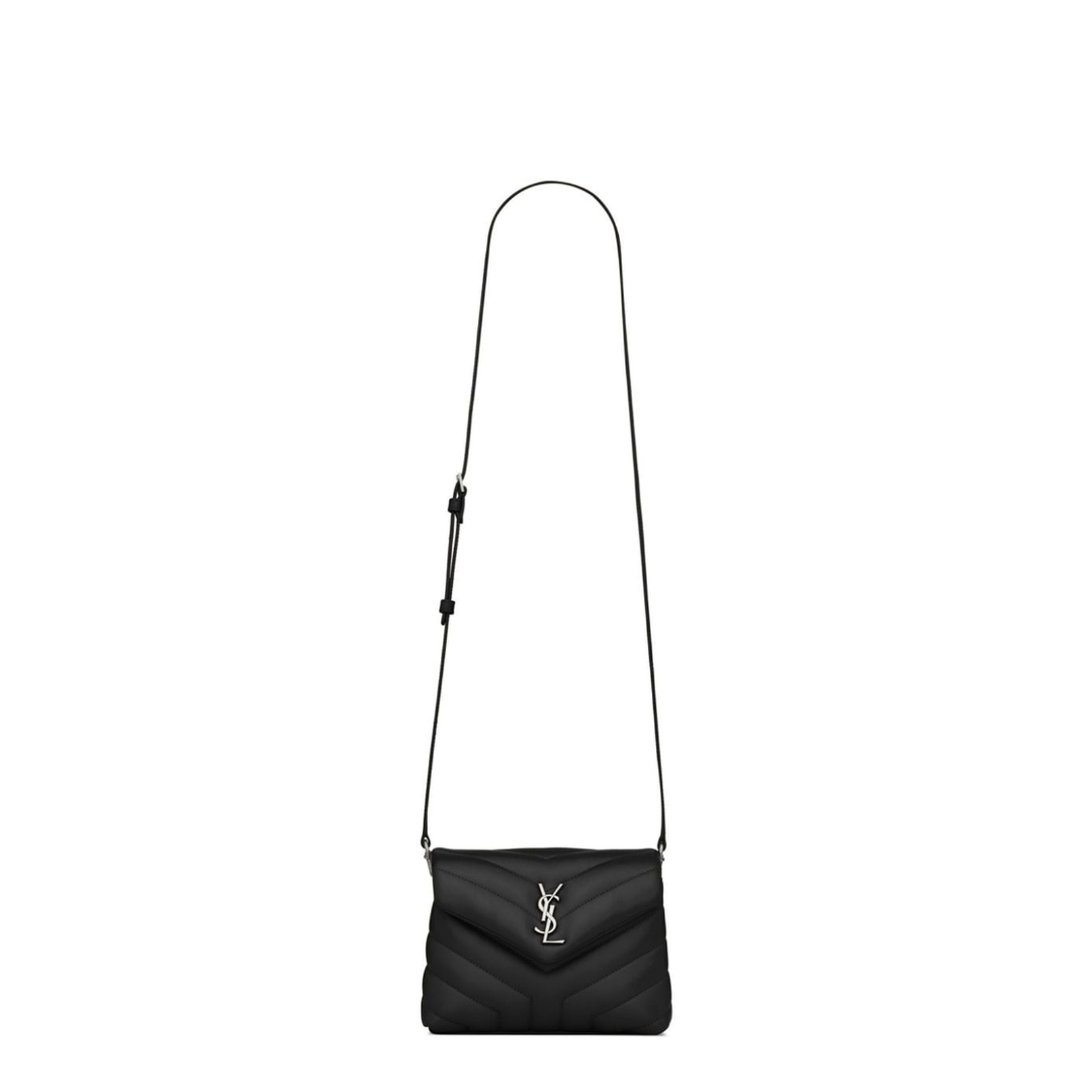 Loulou Mini Lambskin Crossbody Bags - Black