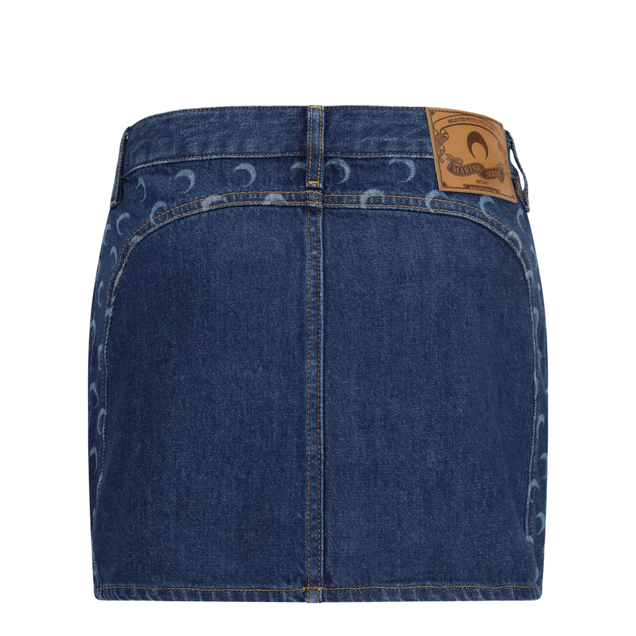 MAYFEYR - Marine Serre - Zipped Mini Skirt - WSK135ARDEN0002