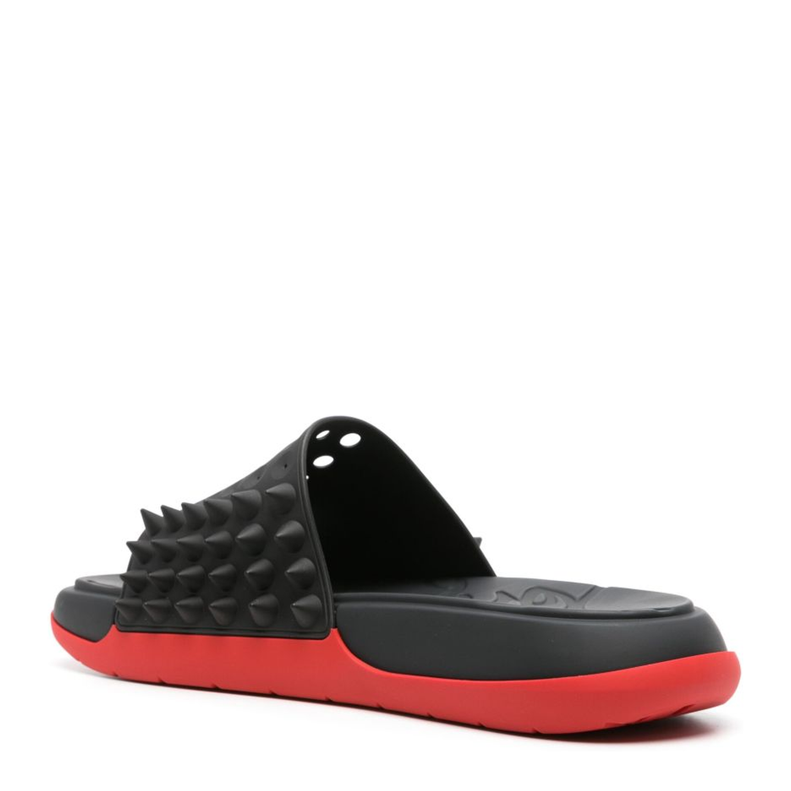 Spiked Stud Design Cut-Out Detailing Flat Slip-On