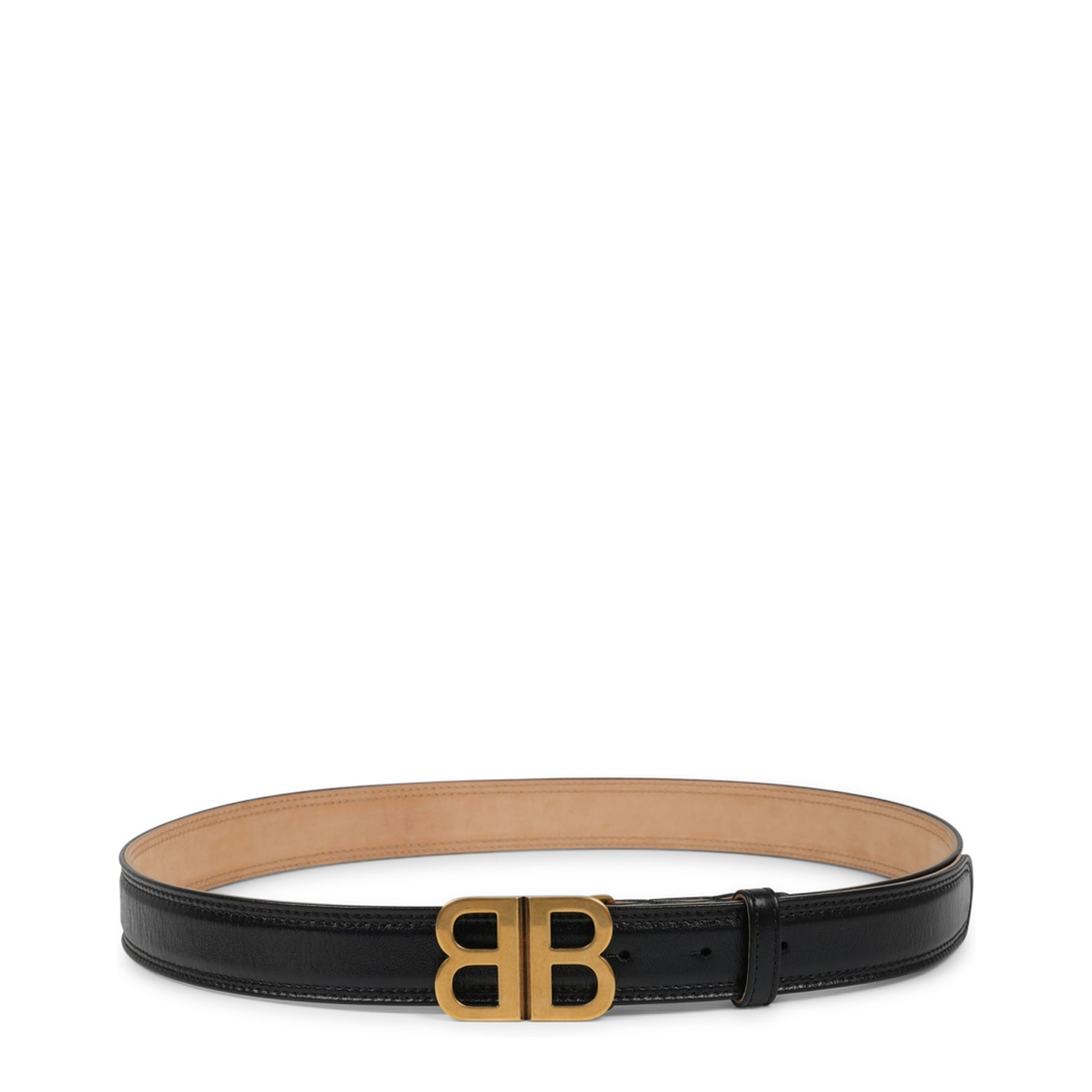 Belt with Logo Buckle