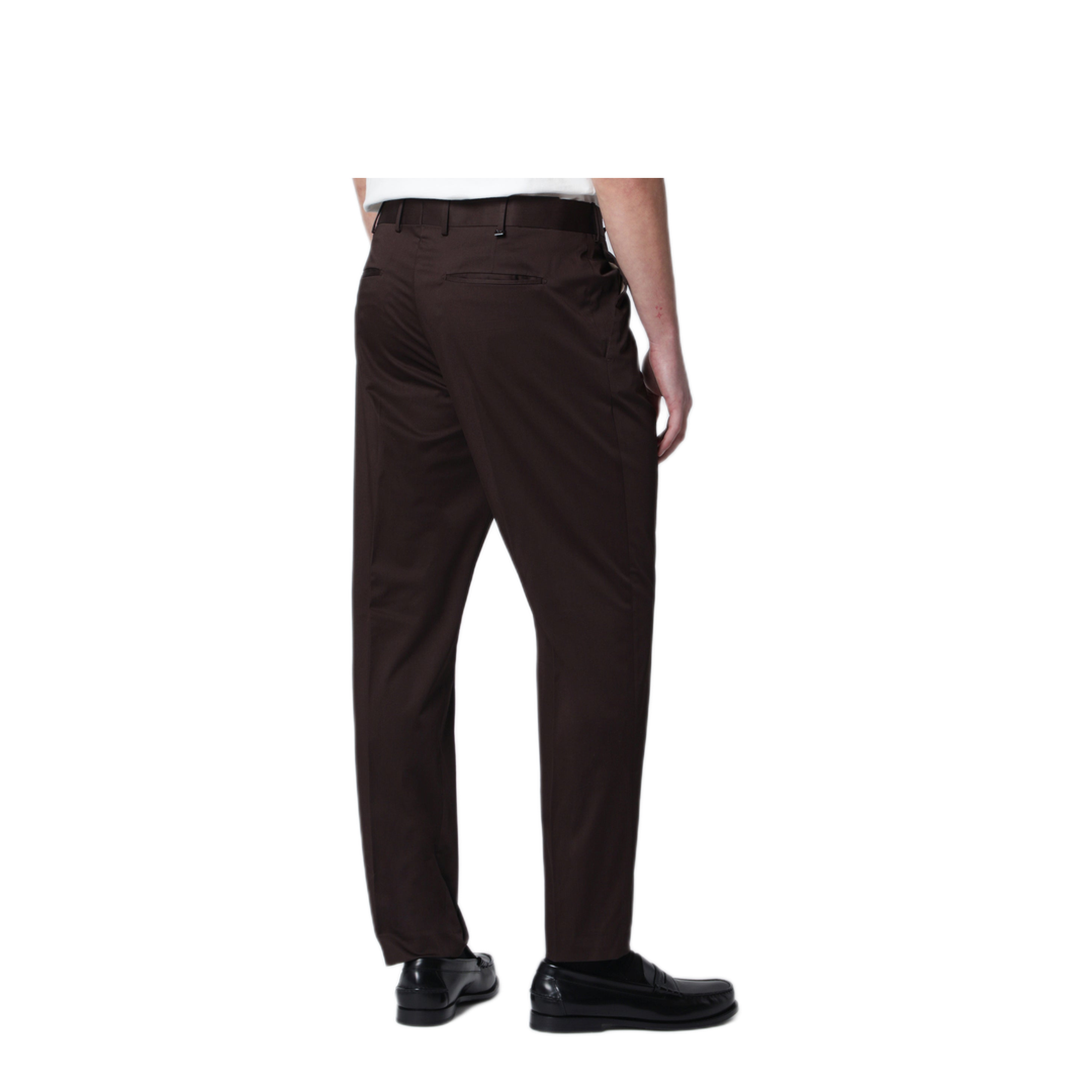 MAYFEYR - PT Torino - Brown Cotton Blend Trousers - CORSZ1Z00FWDNU680190