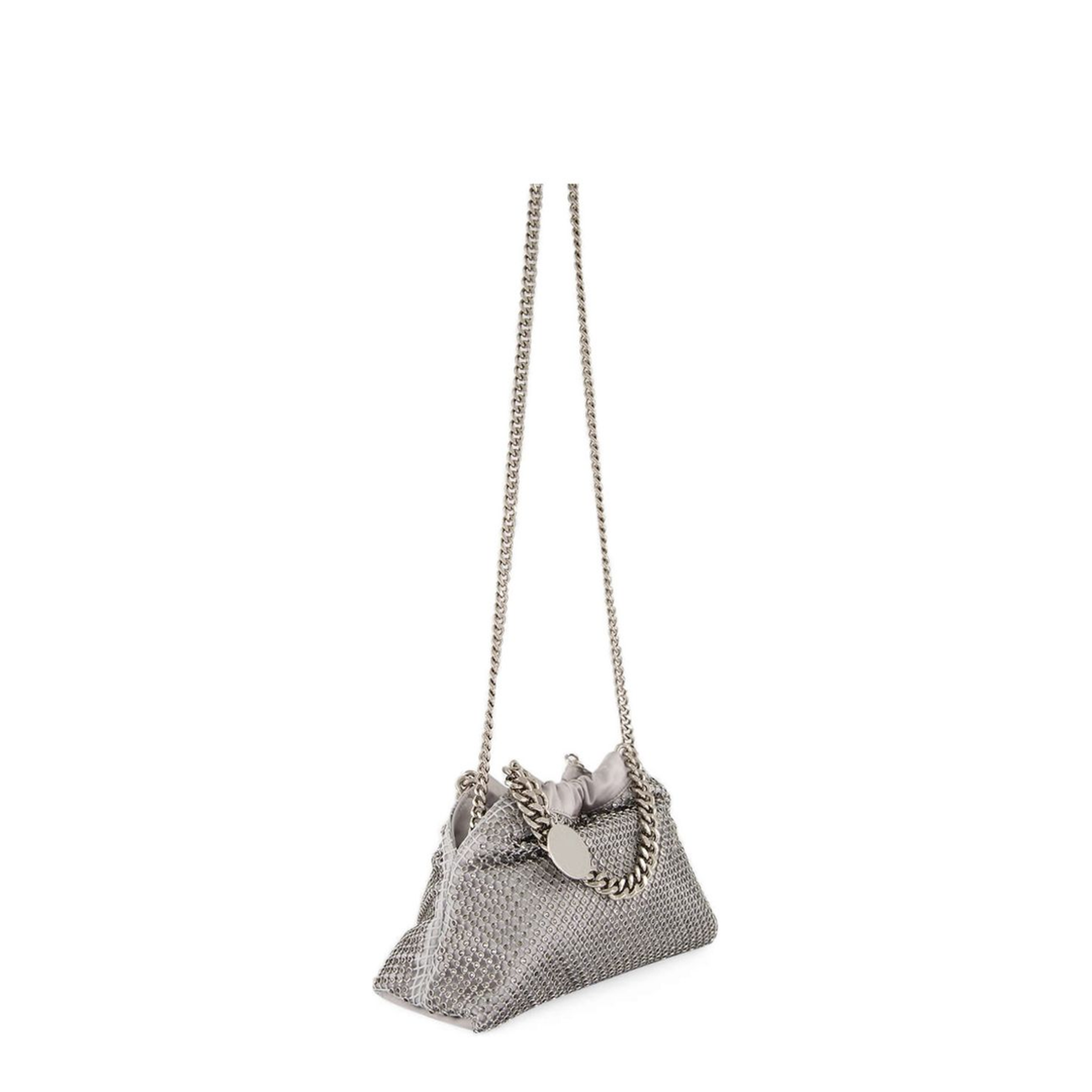 Black Falabella Mini Drawstring Bag with Drawstring Closure