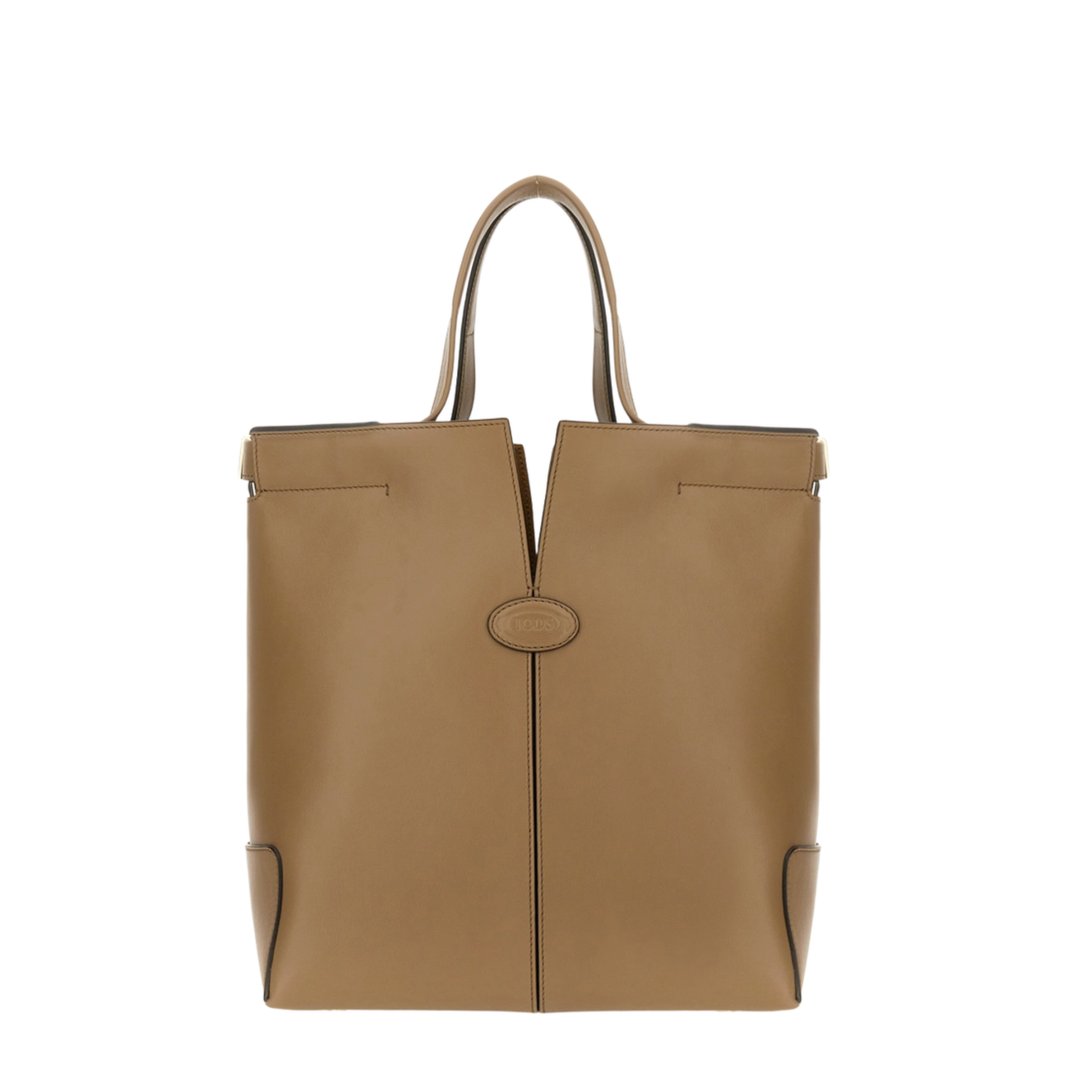 Tod’s Di Bag Folio Small Leather Shopping Bag - Cappuccino