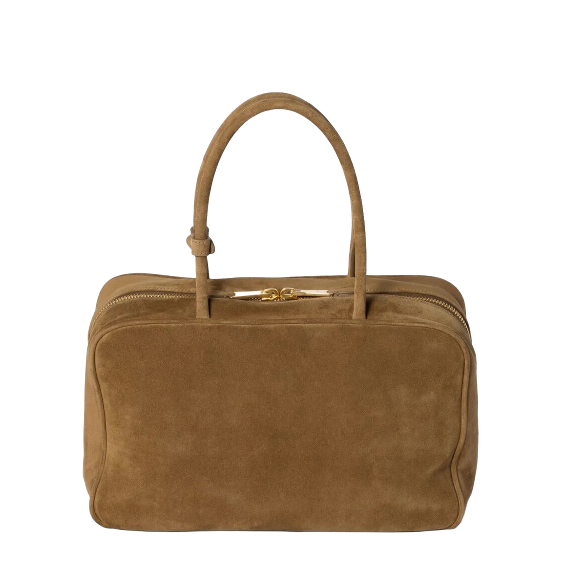 Beau Suede Medium Shoulder Bag Brown