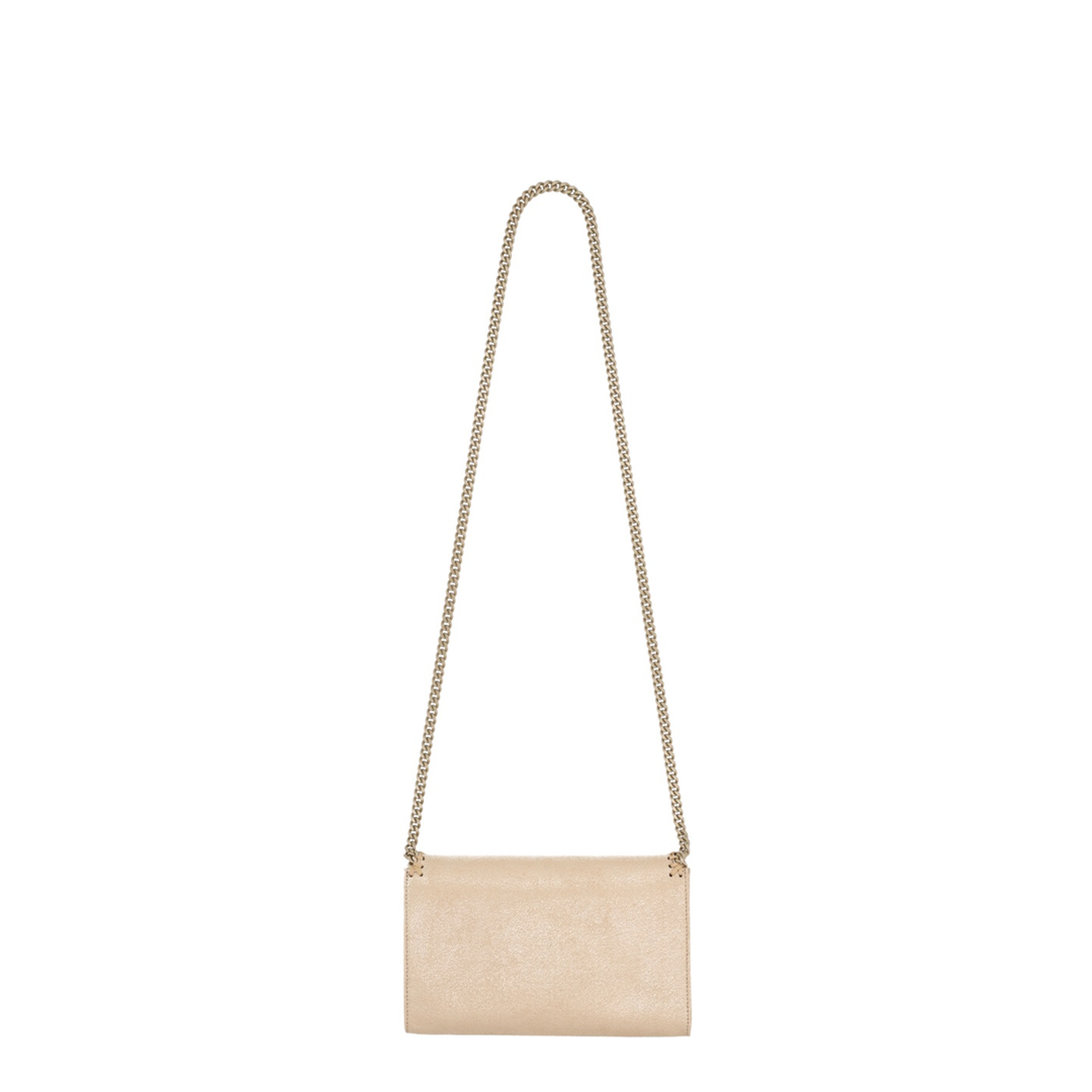 Falabella Polyester Wallet On Chain - Gold