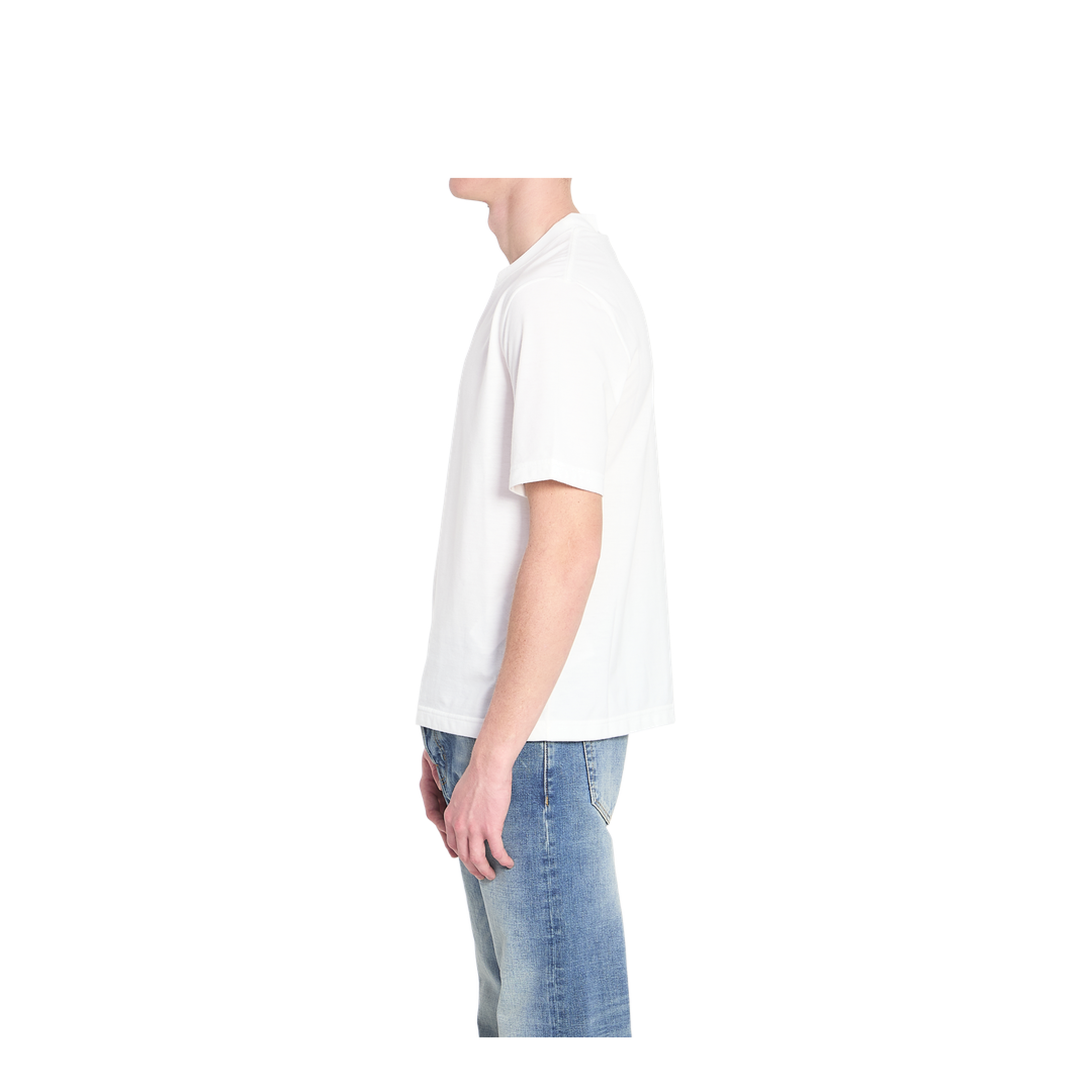Cotton Jersey T-Shirt with Devoré Detail