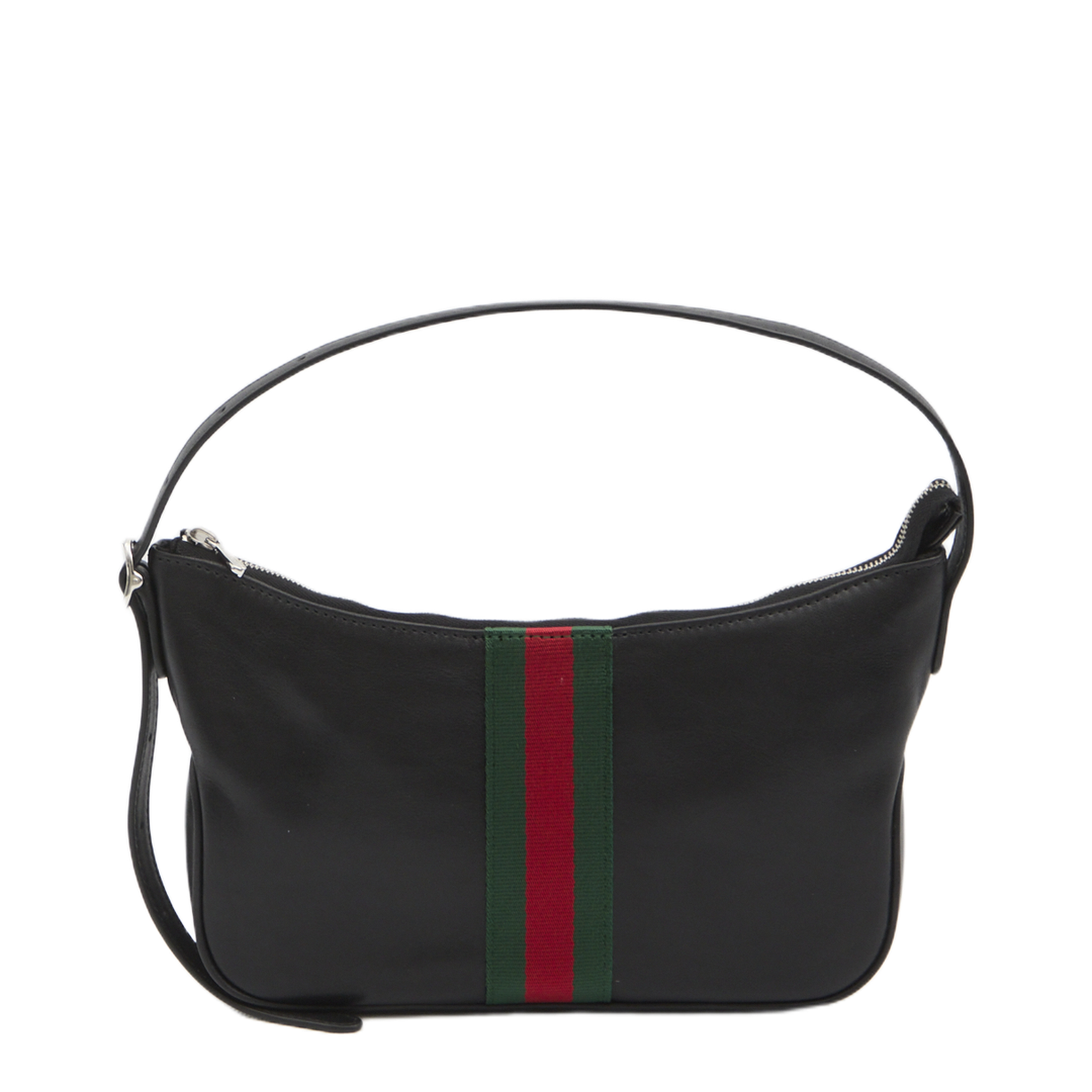 Lunetta Small Crossbody Bag in Black Leather