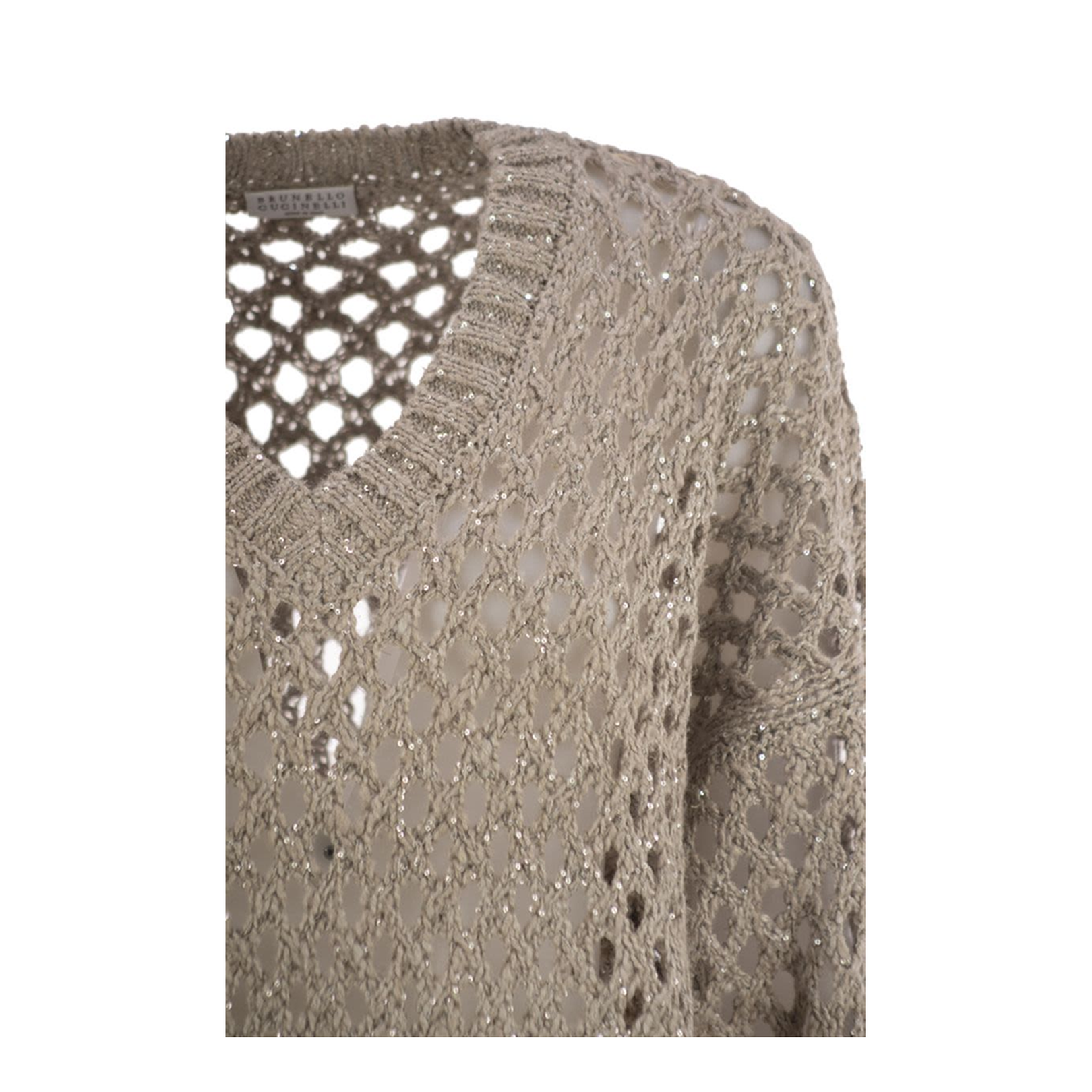 Dazzling Net Silk And Linen Jersey