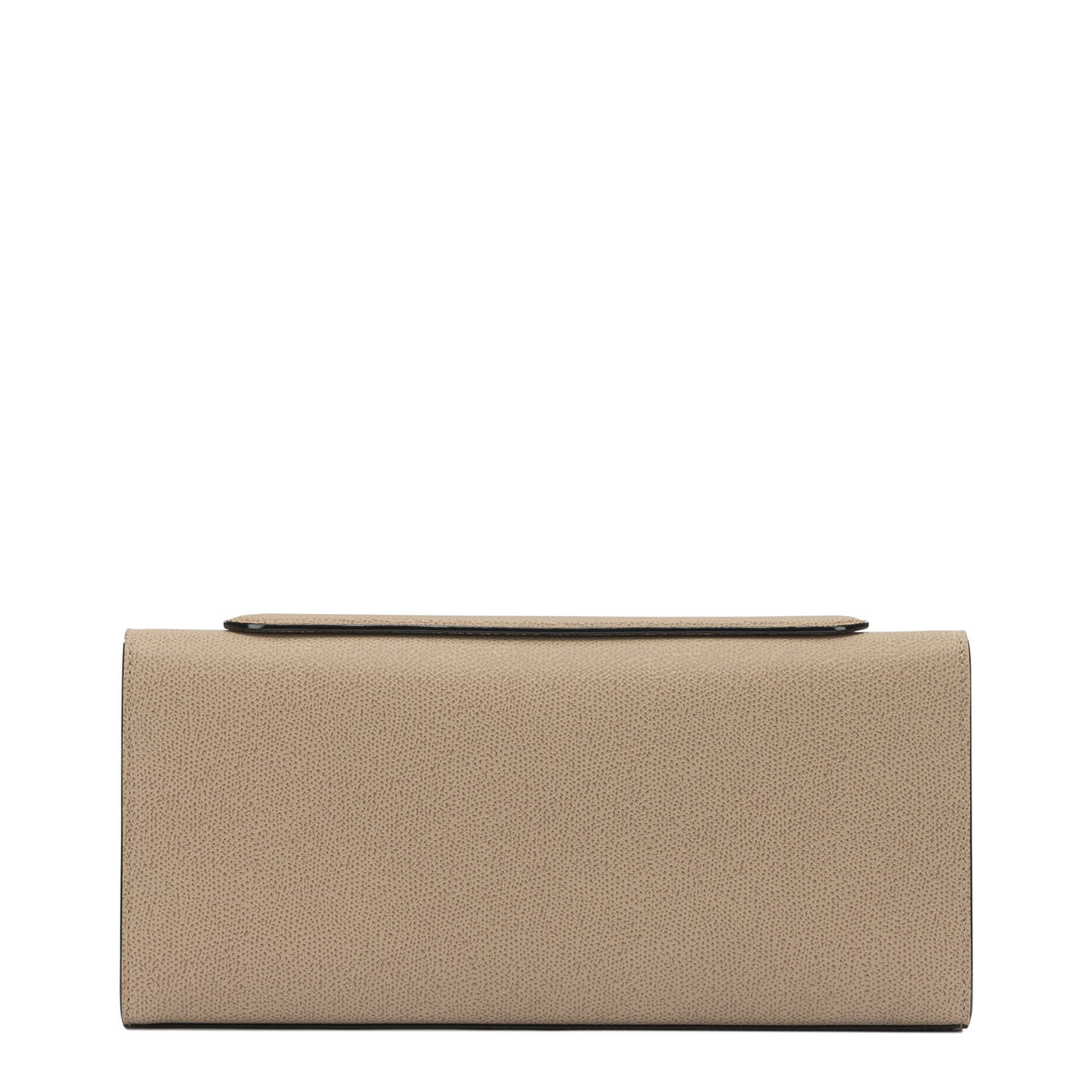 Iside Medium Calf Leather Clutch - Cashmere Beige