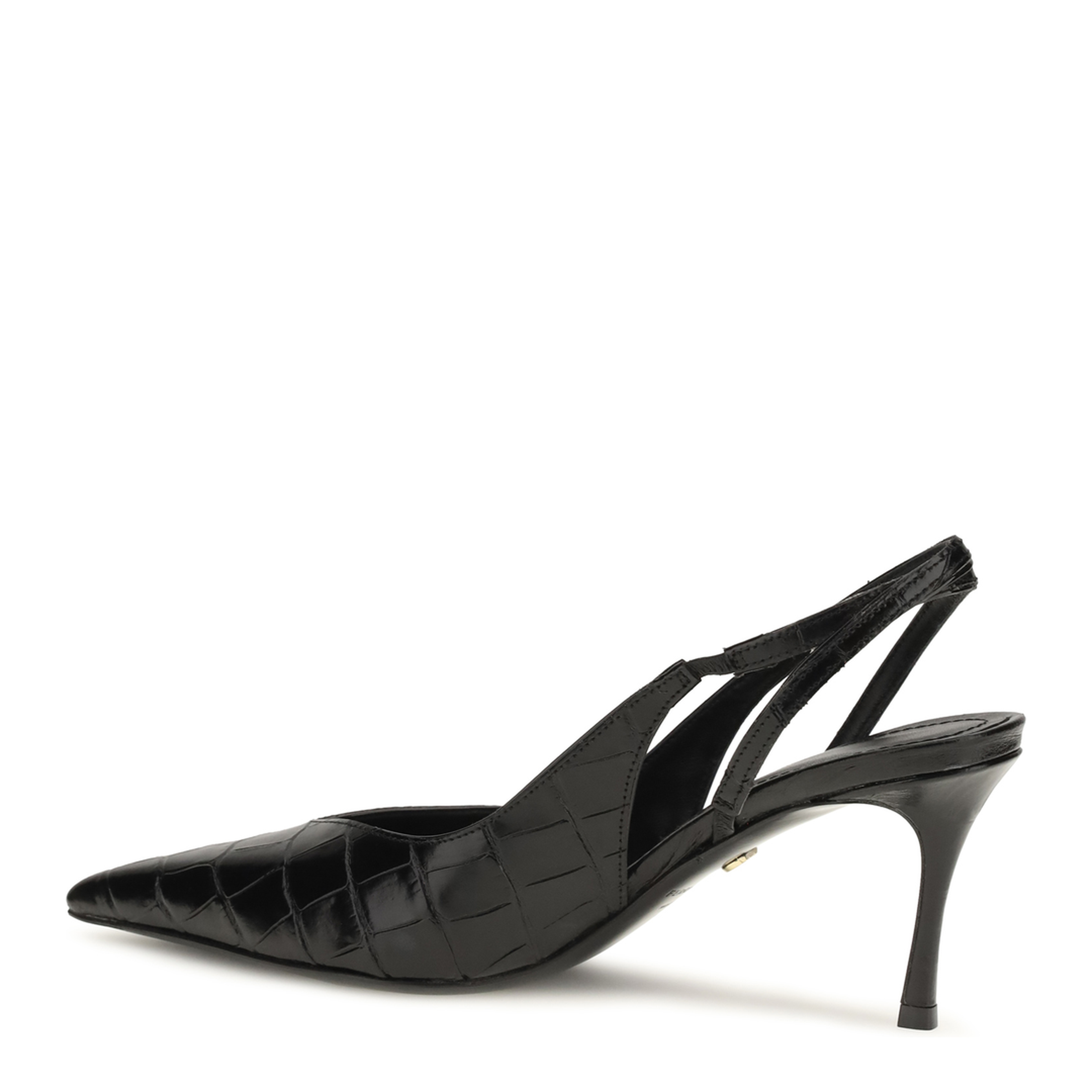 MAYFEYR - Ferragamo - Crocodile Effect Leather Slingback Pumps - 797305