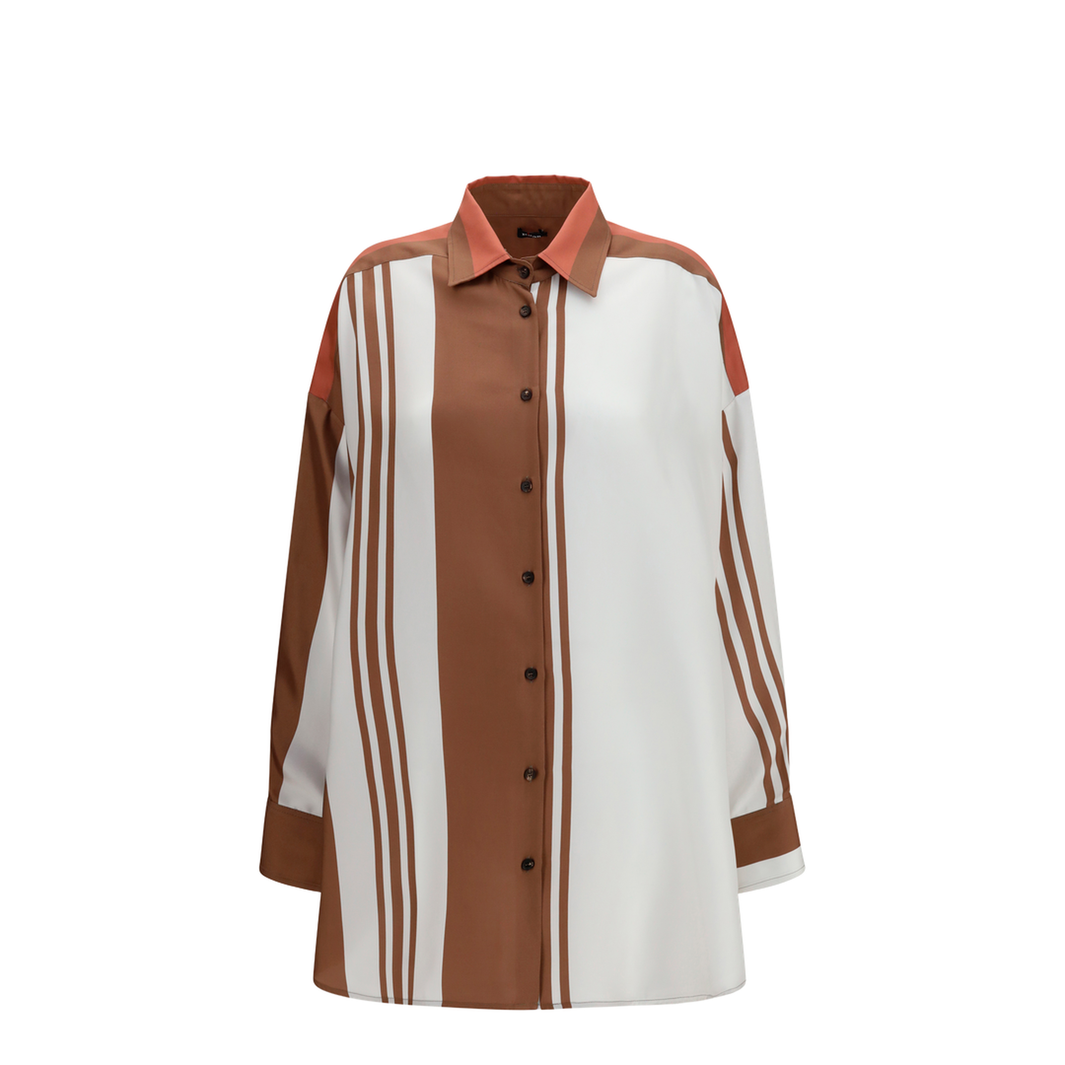 MAYFEYR - Kiton - Long Striped Silk Shirt - D51402K0999G08009