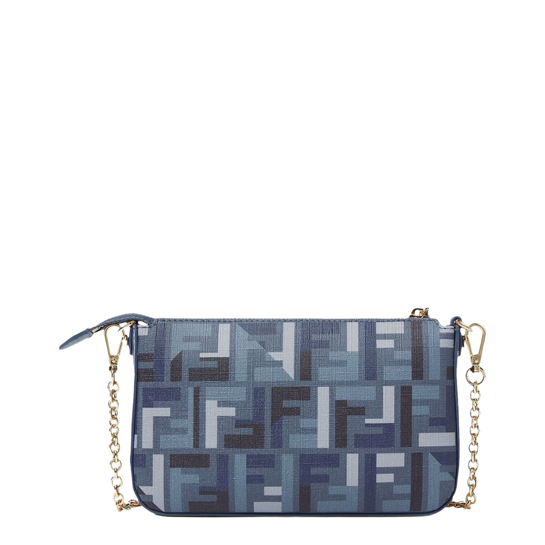 Baguette Canvas Clutch - Navy Blue
