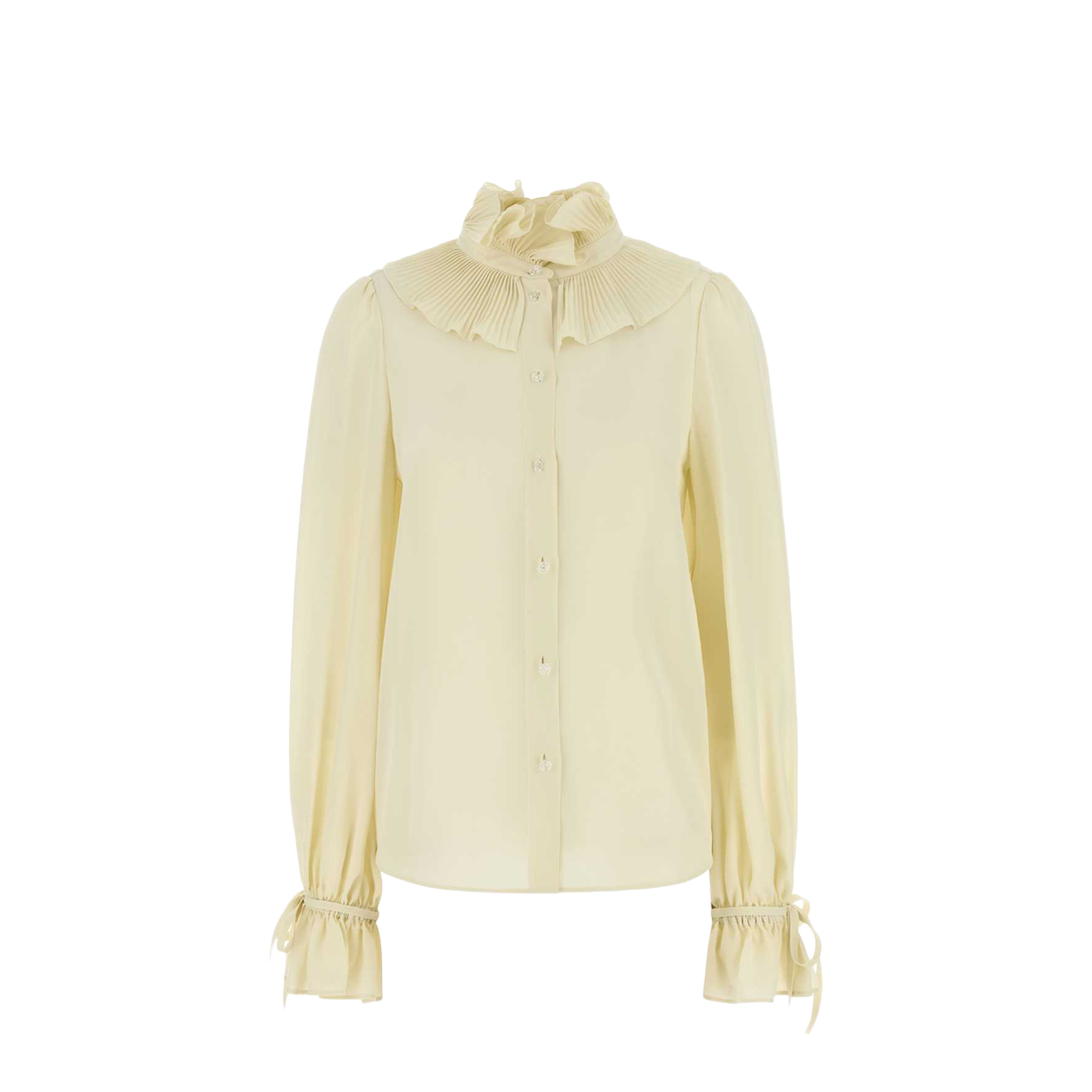 Cream Crepe Shirt