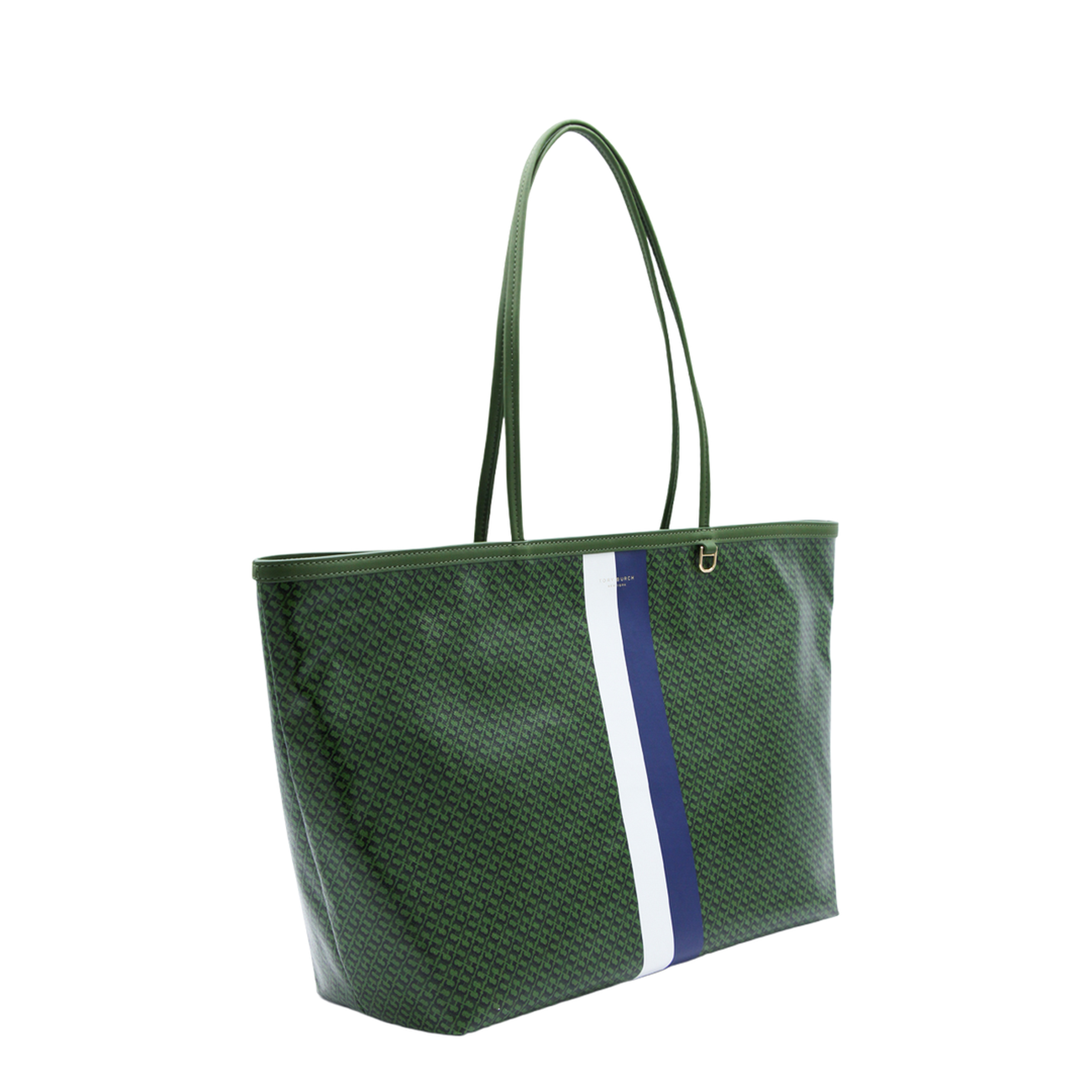 Racer Coated Canvas Tote - Green
