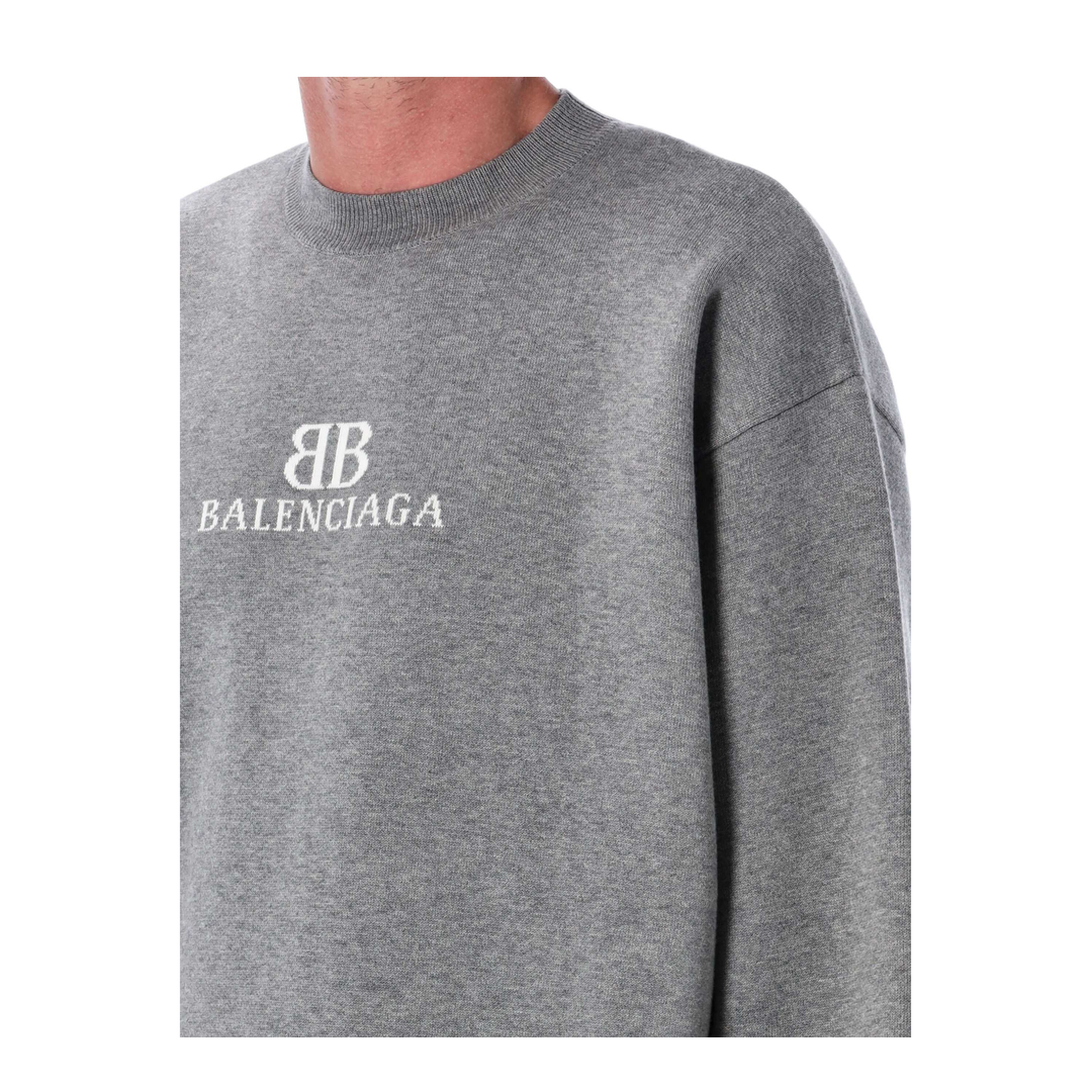 MAYFEYR - Balenciaga - Cotton Crewneck Sweatshirt Grey - 818422T33681380