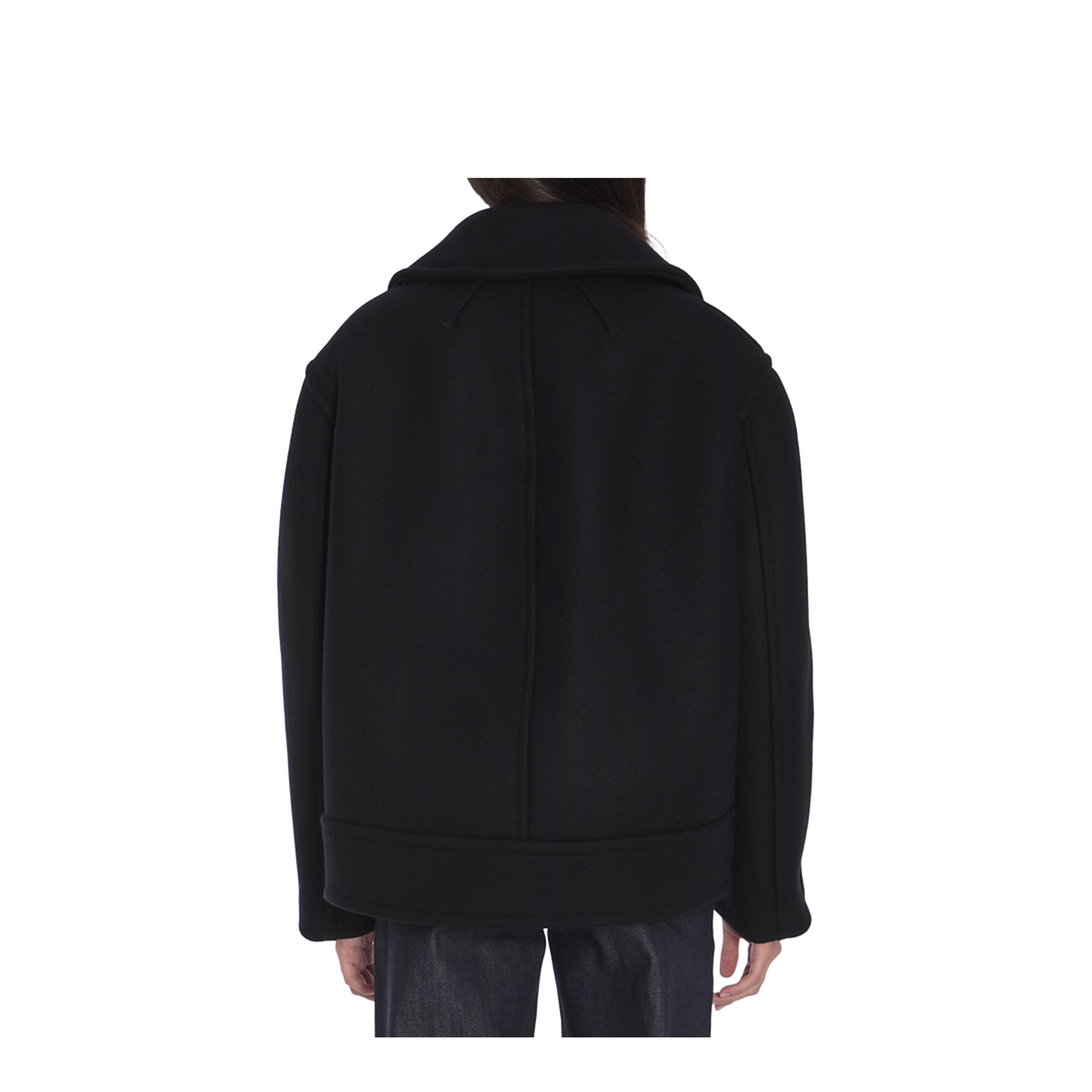 Oversize Pea Coat in Wool