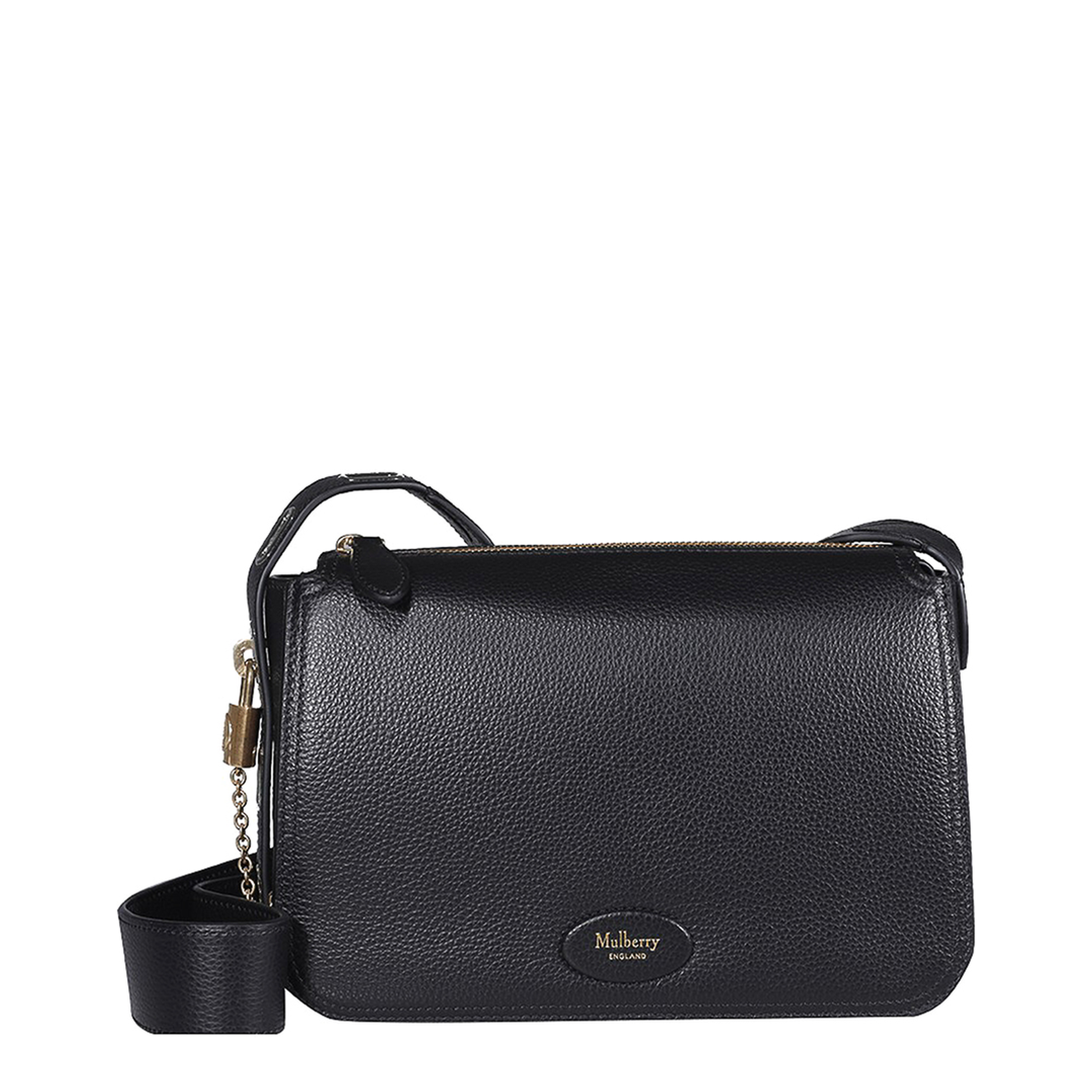 Billie Small Leather Crossbody Bag - Black