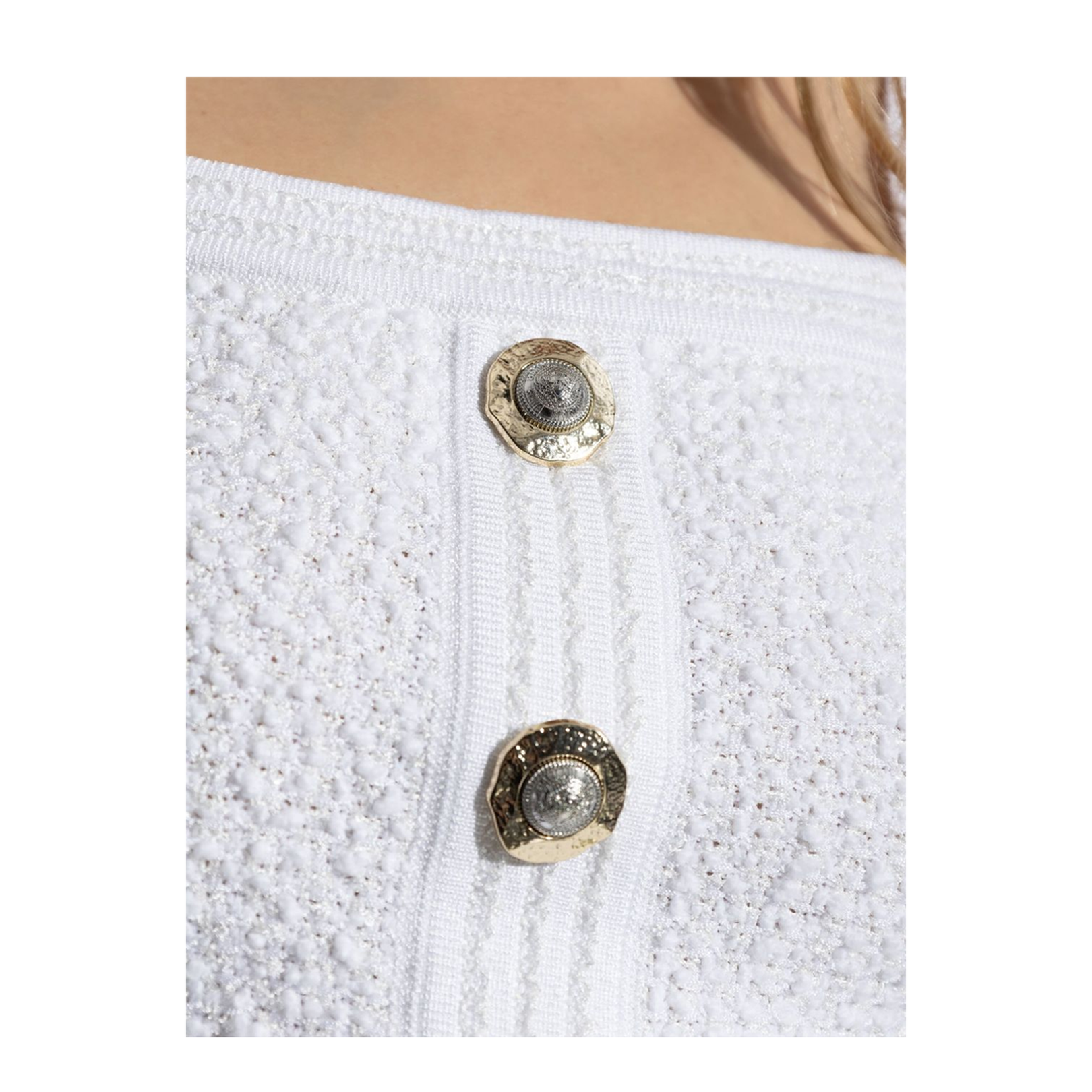 Tweed Strap Top