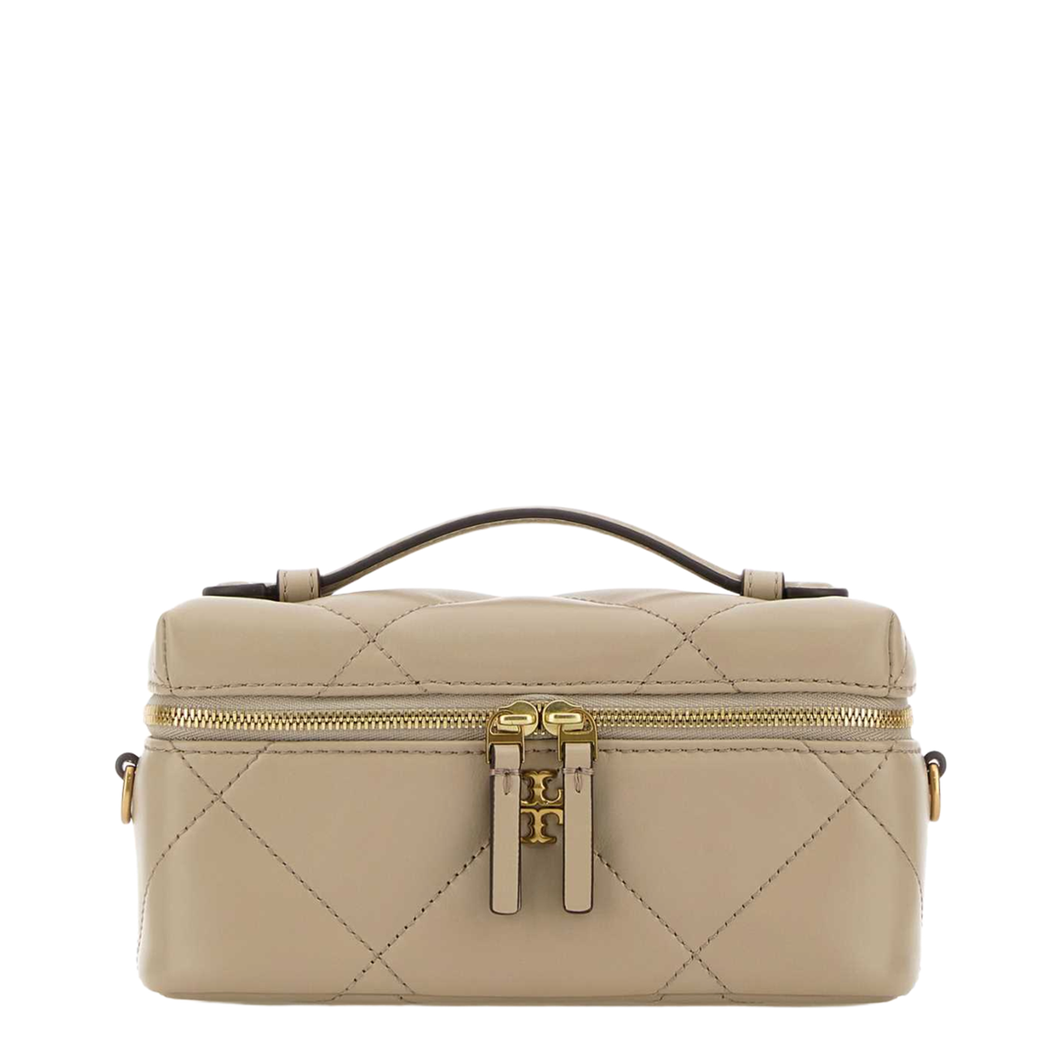 Kira Leather Beauty Case in Natural