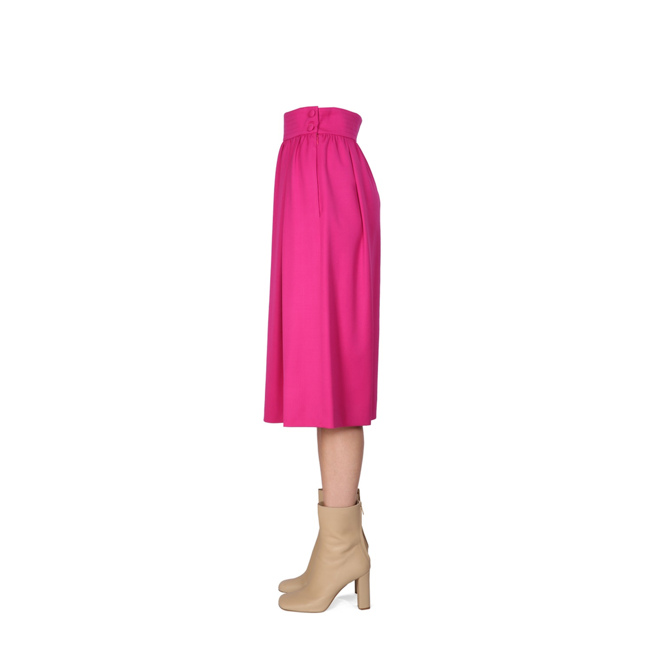 Flared Midi Skirt