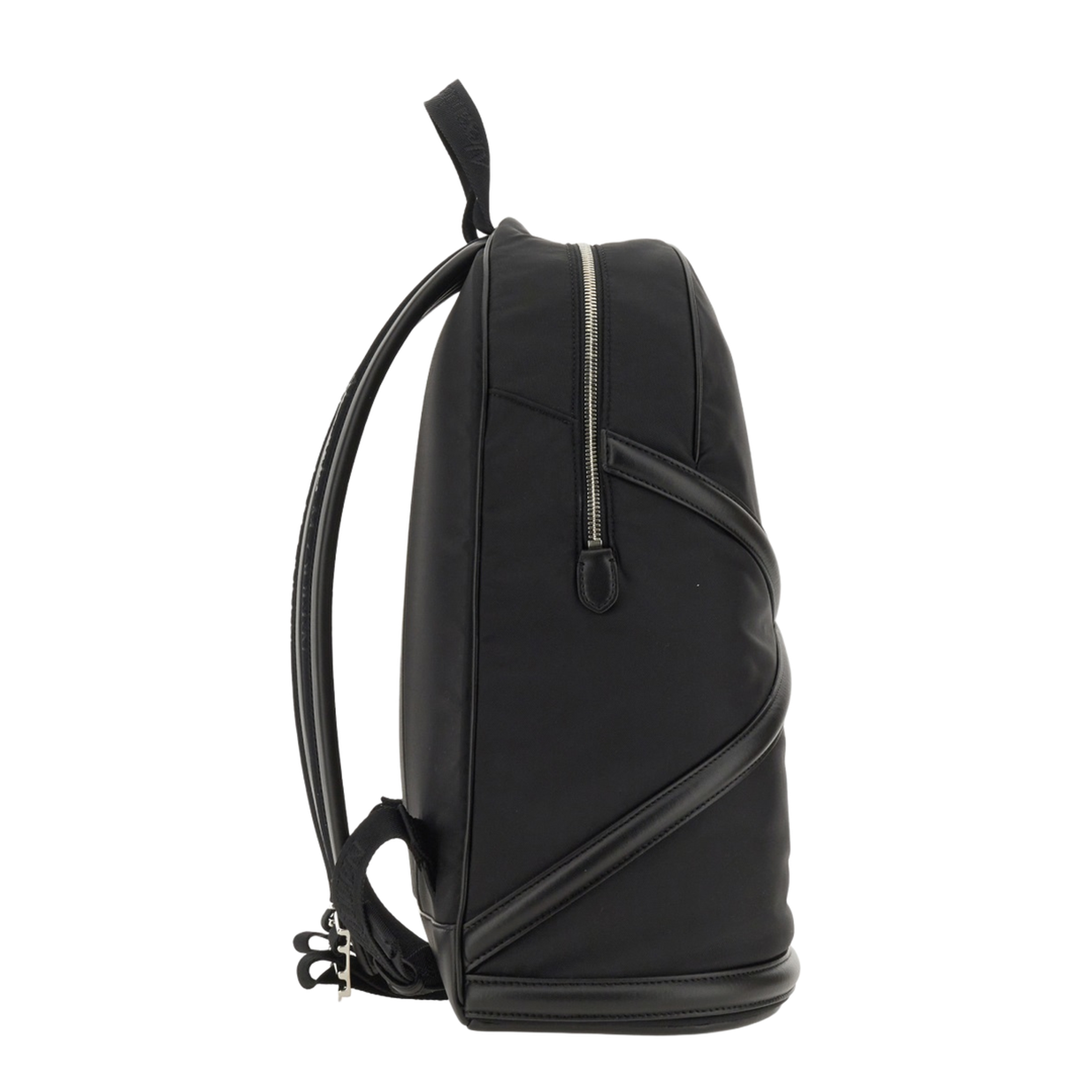 Black Nylon Harness Backpack