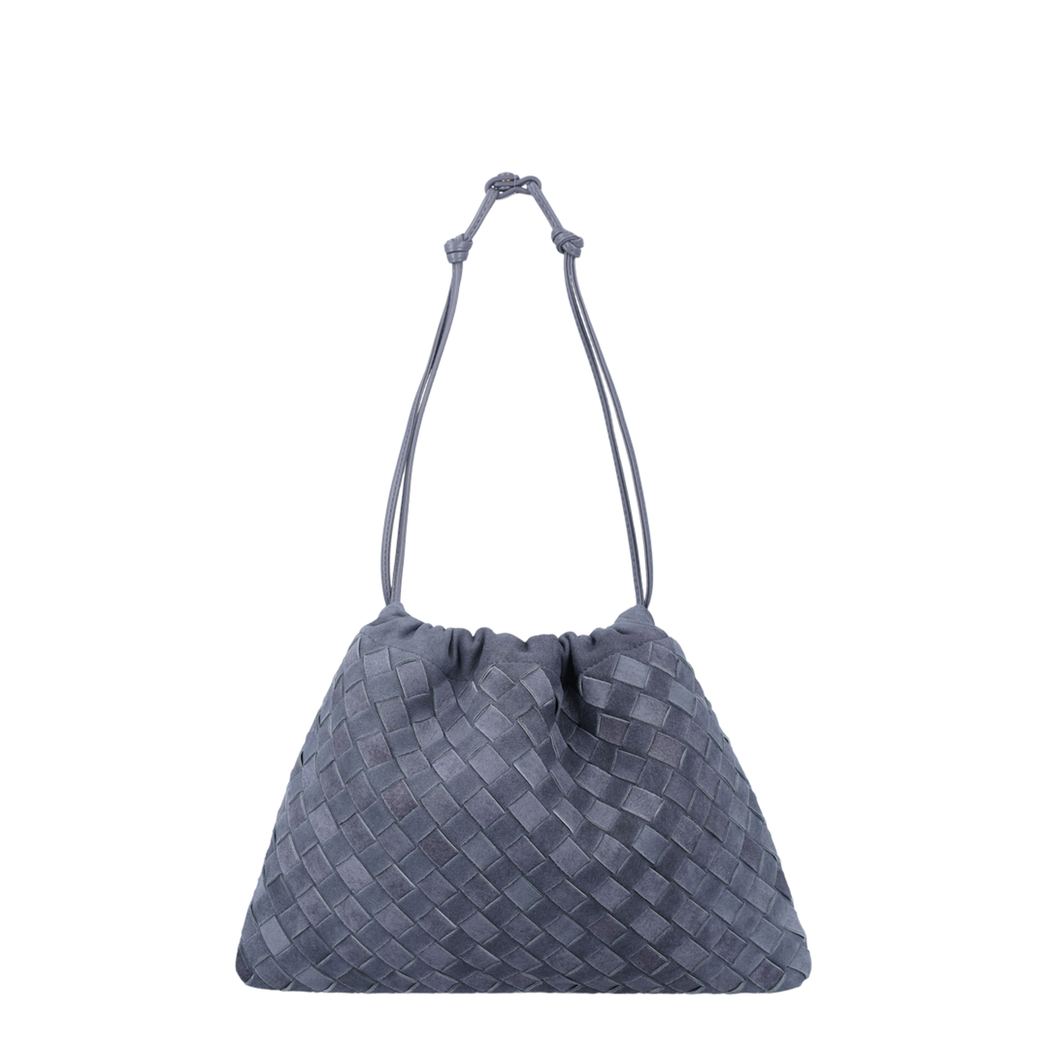 Dustbag Medium Leather Pouch - Cloudy Indigo