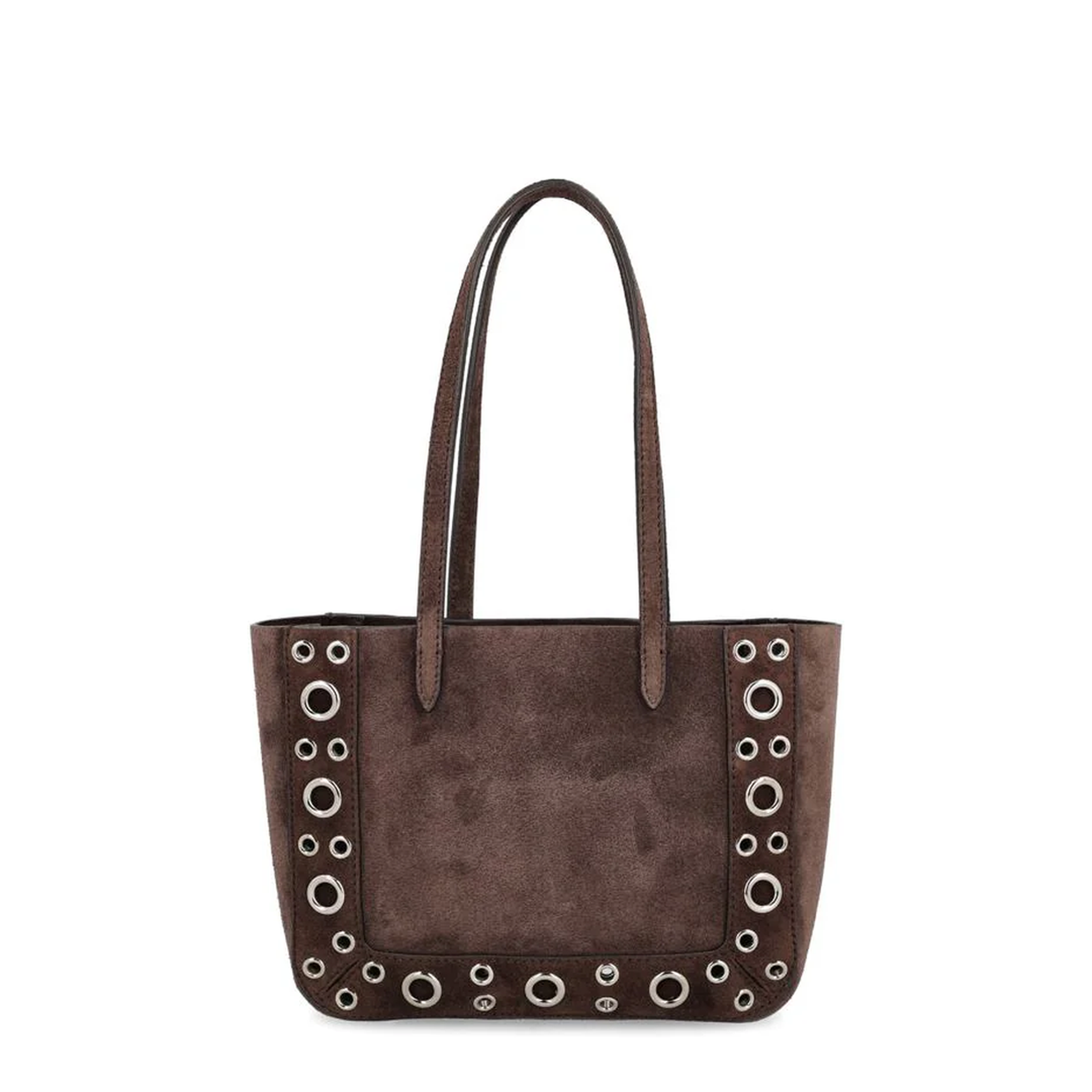 Nellcôte Mini Shopping Bags Suede Dark Brown