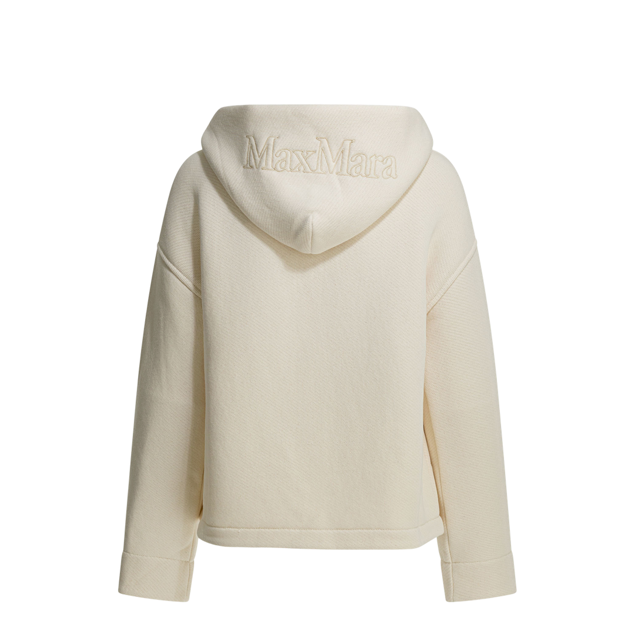 MAYFEYR - Max Mara - Hooded Sweatshirt With Tone-On-Tone Logo - 2611921018600MXPERE001