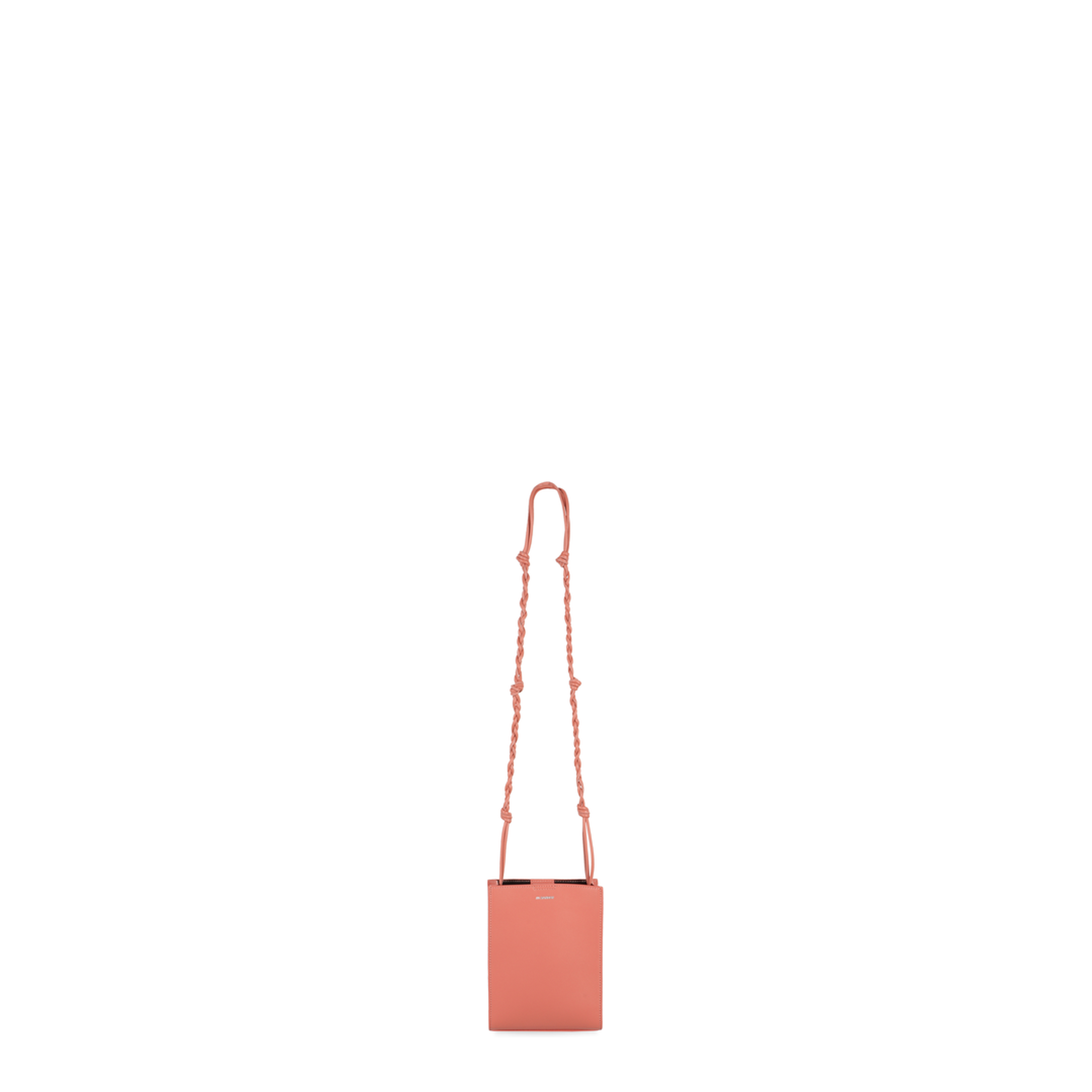 Pink Leather Small Tangle Shoulder Bag