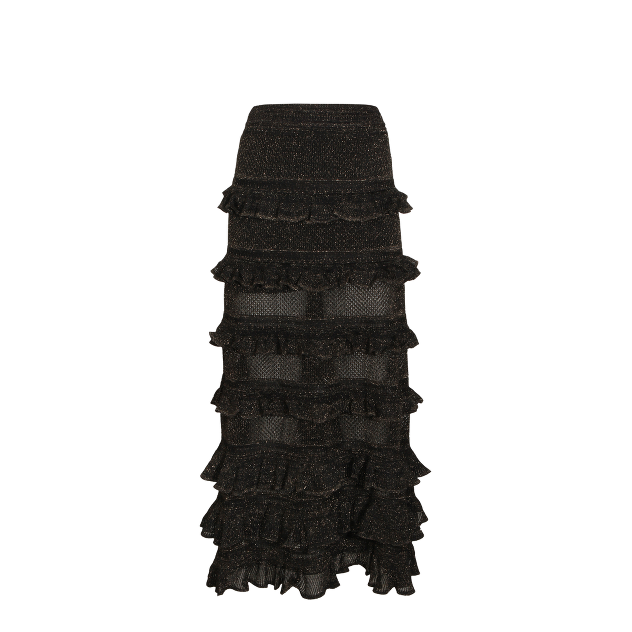 Metallic Black Skirt