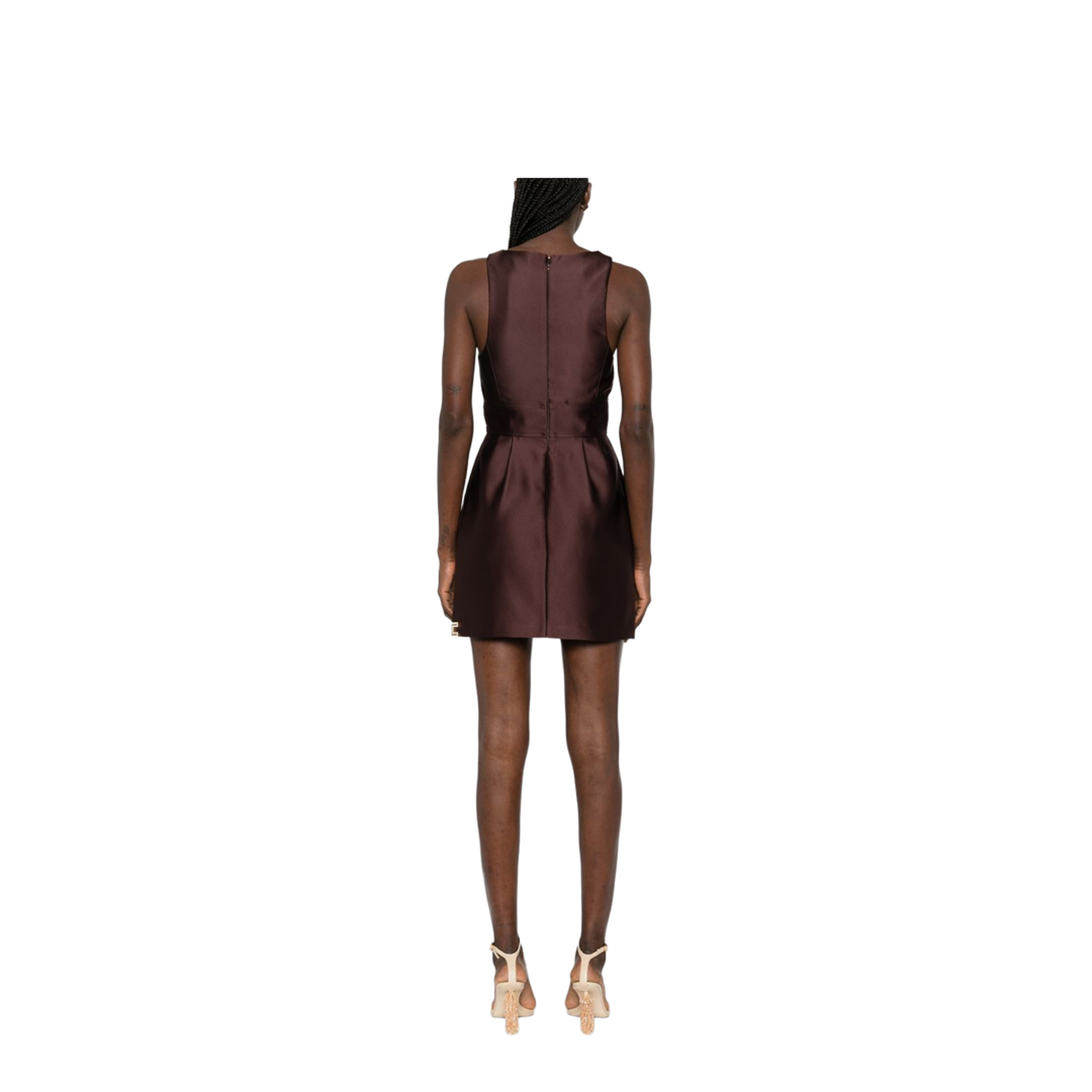 MAYFEYR - Elisabetta Franchi - Dresses Brown - AB87561E2644
