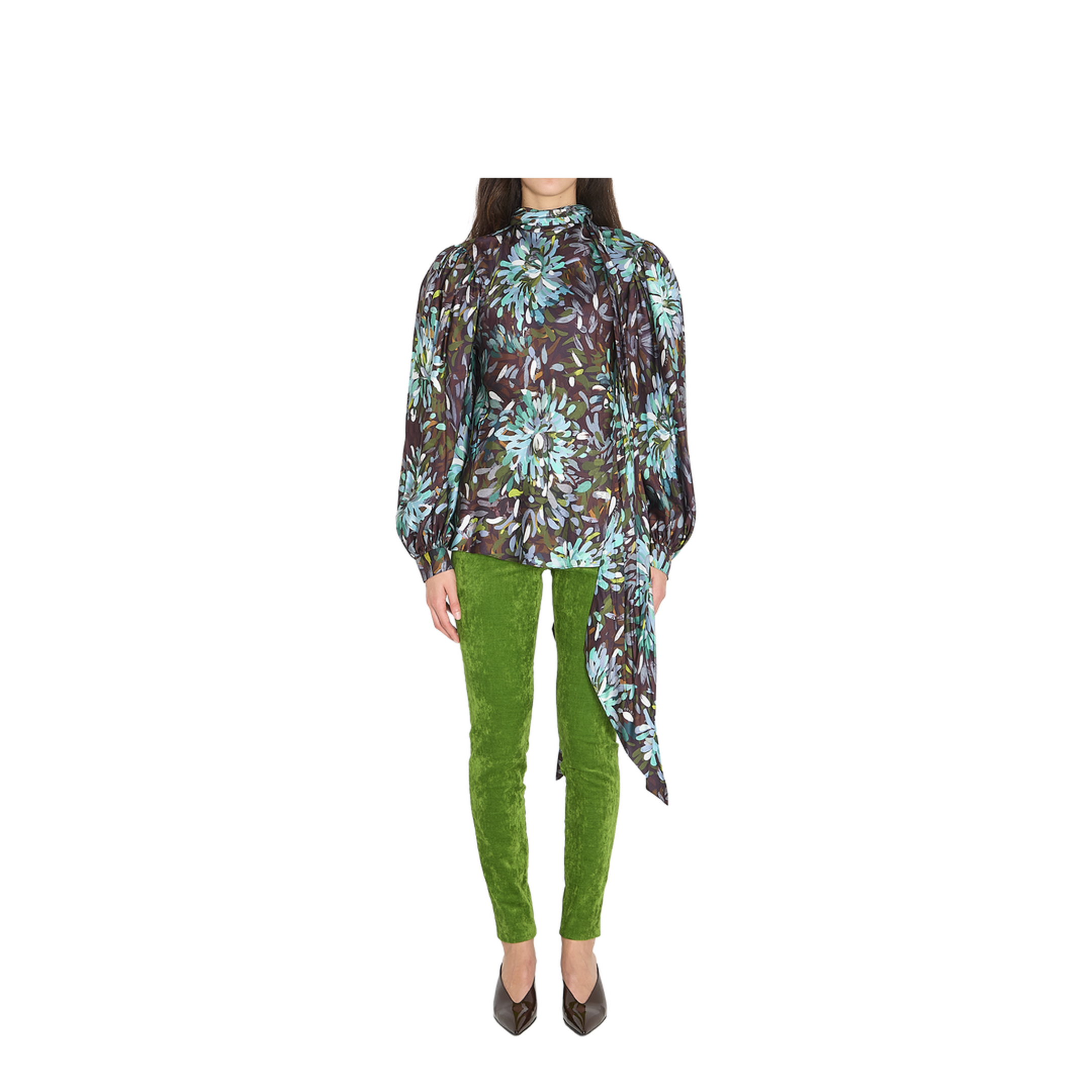 Printed Silk Twill Shirt