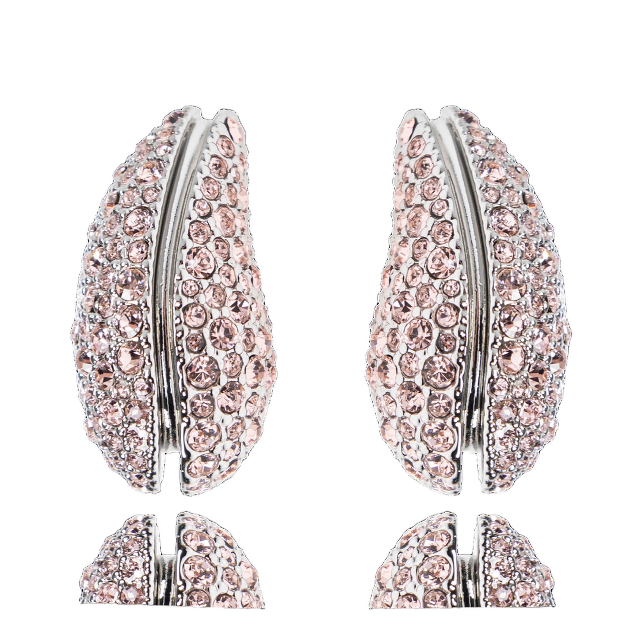 Earrings with Shimmering Crystals