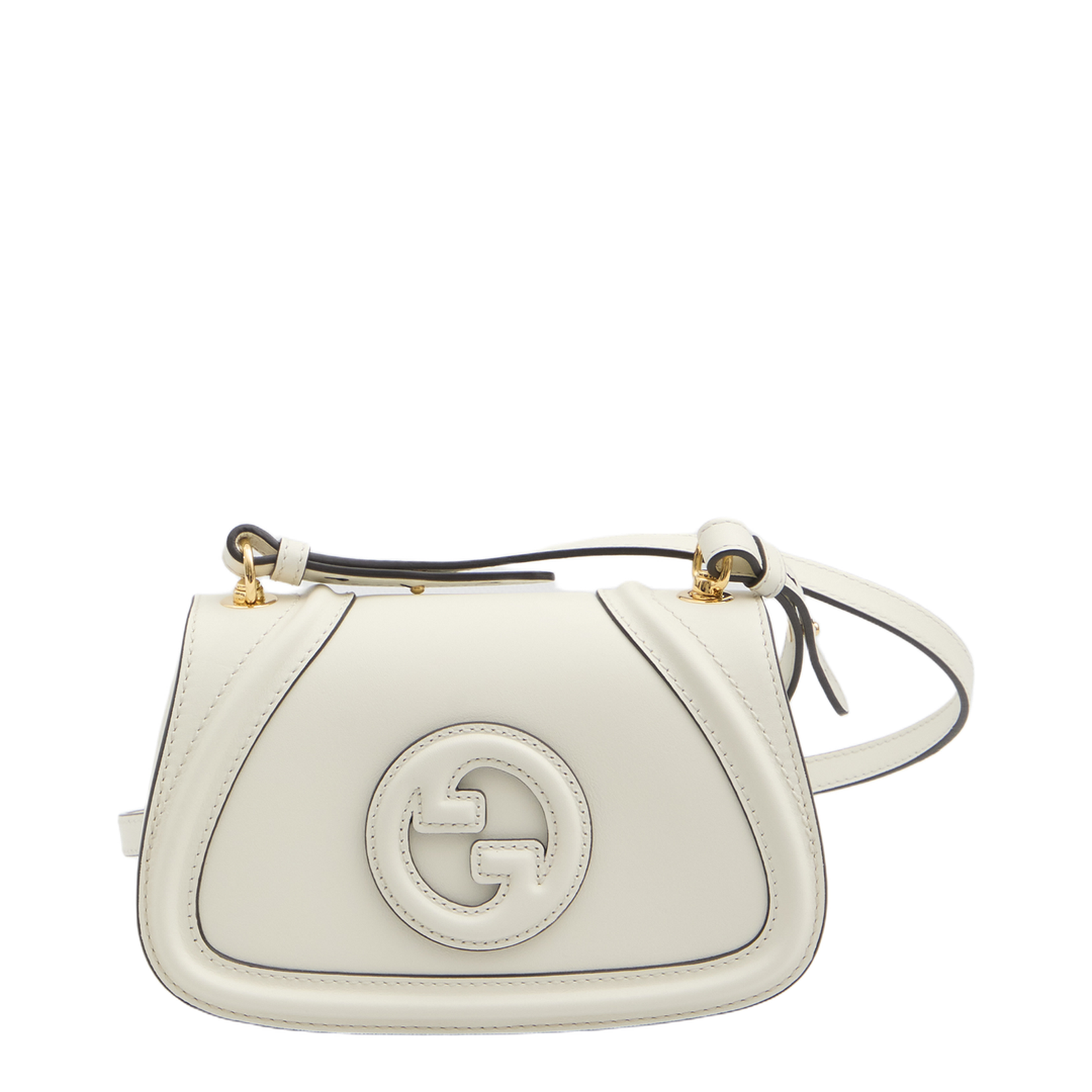 Blondie Leather Top Handle Bag - Cream