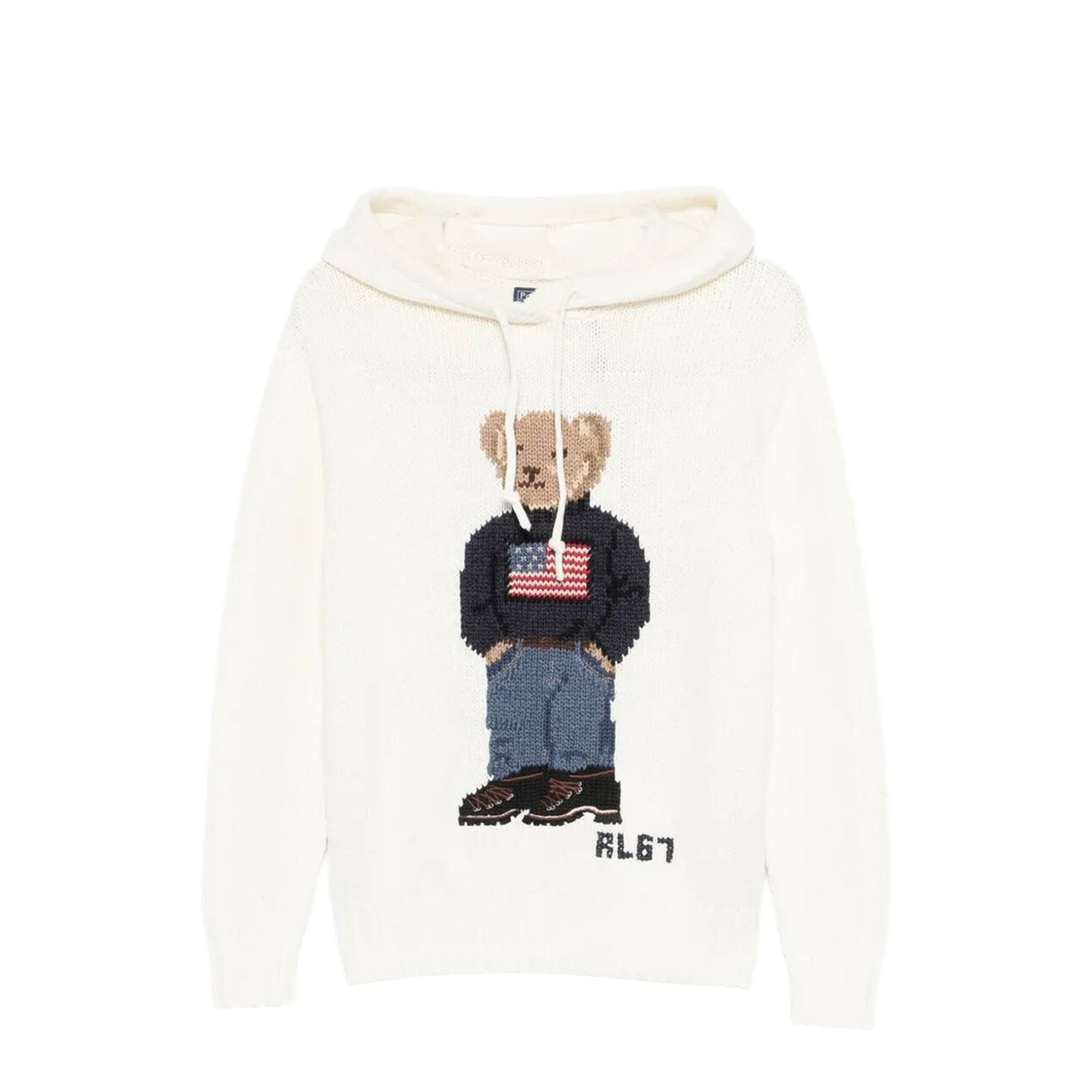 MAYFEYR - Polo Ralph Lauren - Polo Bear Linen Blend Hooded Jumper - 211A96253001
