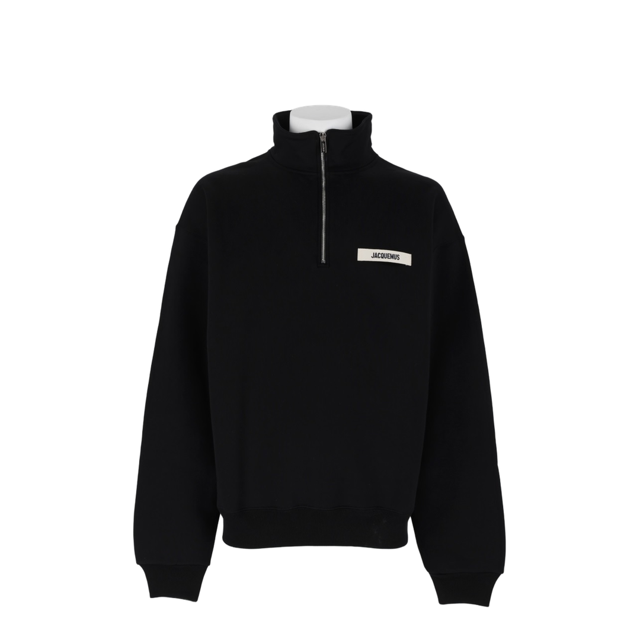Gros Grain Zipped-Rollneck Sweatshirt