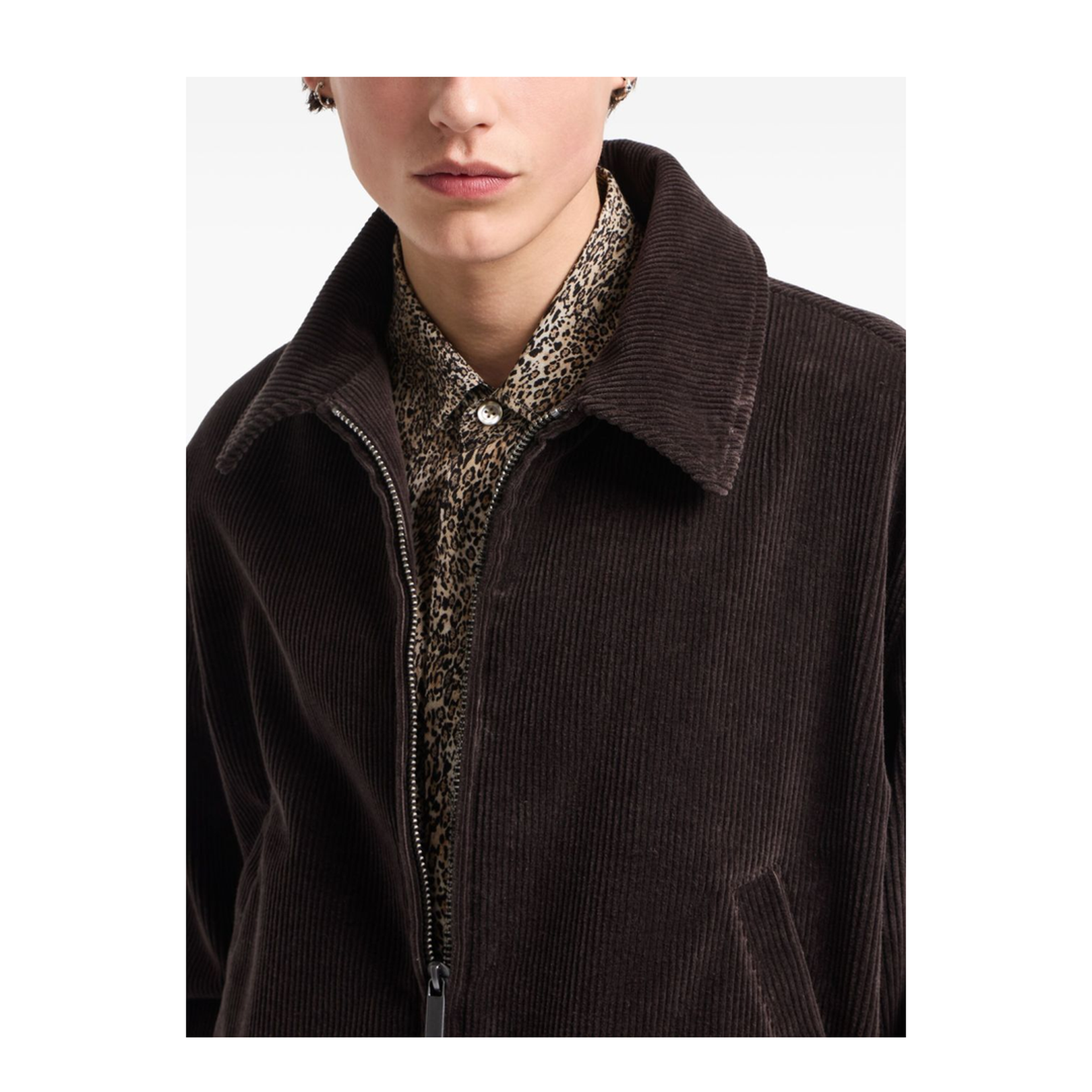 Corduroy Zip-Up Blouson