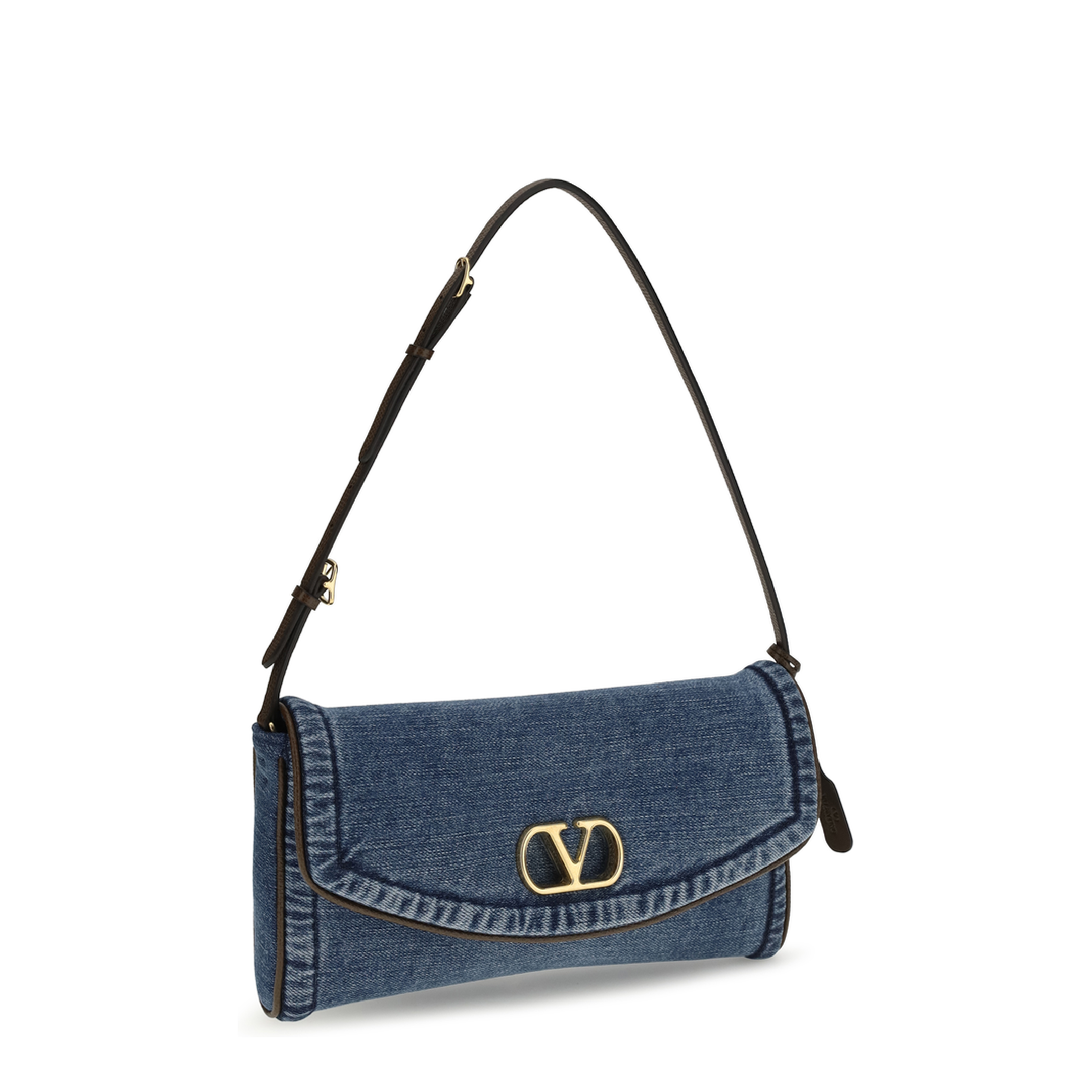 MAYFEYR - Valentino - Small Shoulder Bag In Denim - 8W0B0T31AXQ