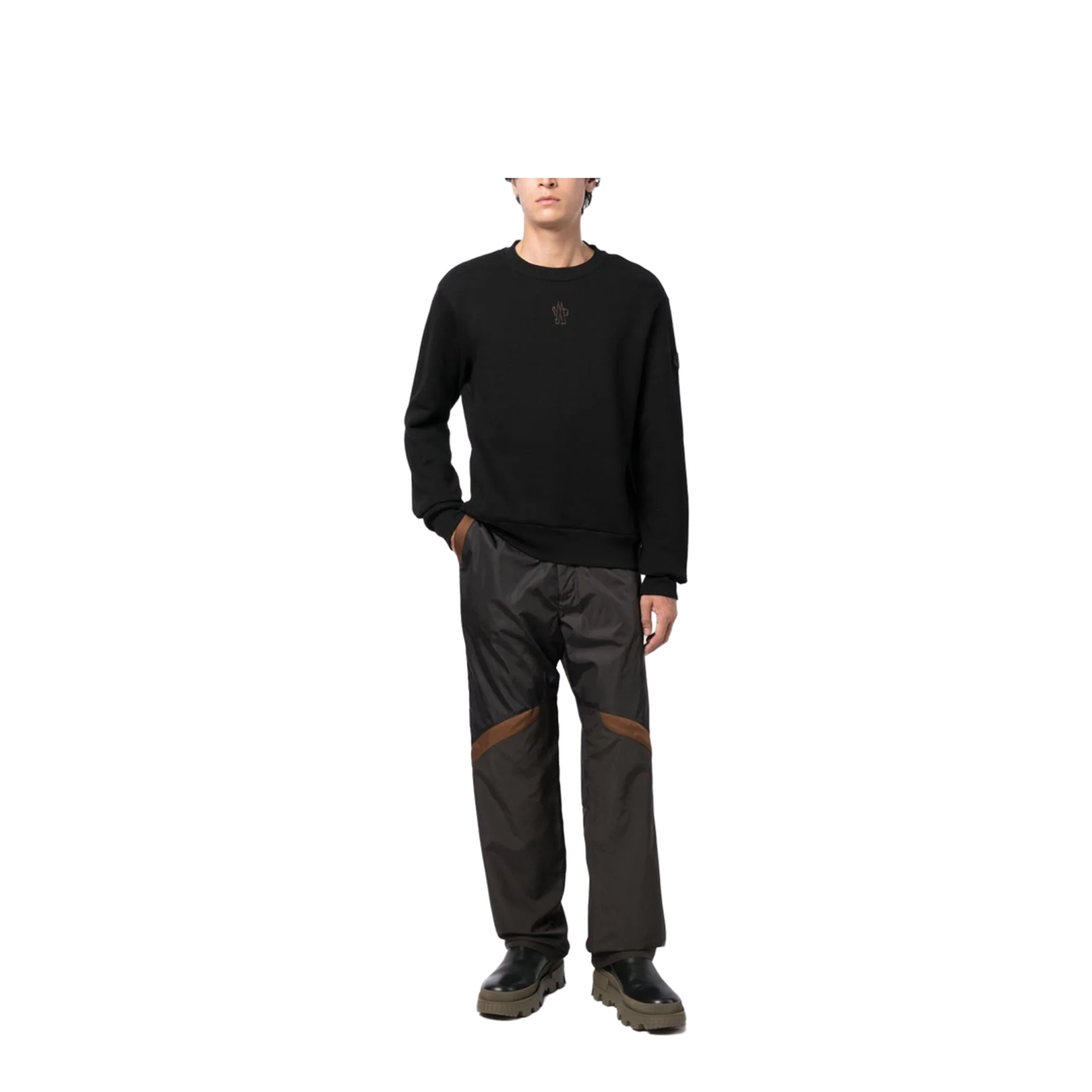 Panelled Straight-Leg Cargo Trousers