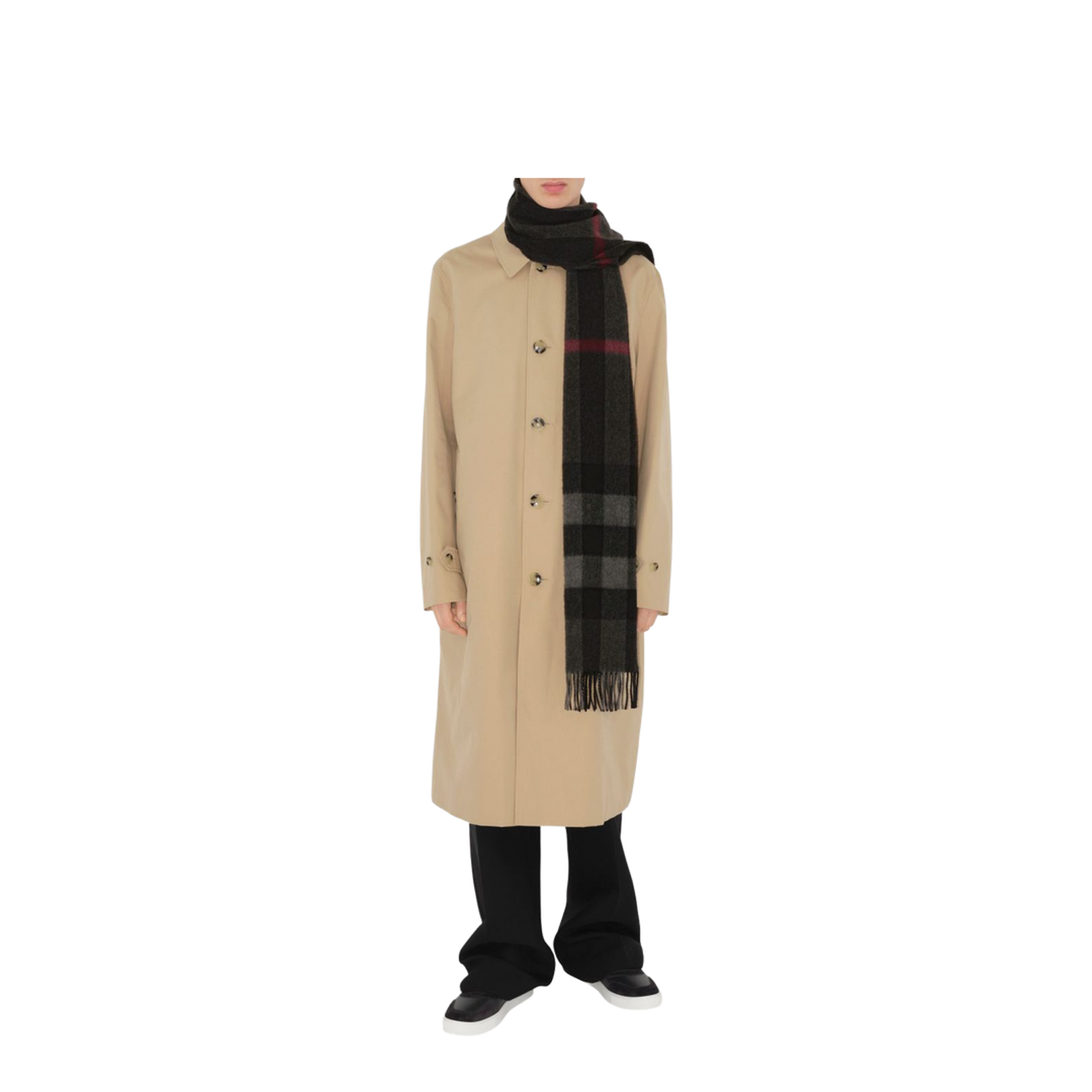Giant Check Cashmere Scarf