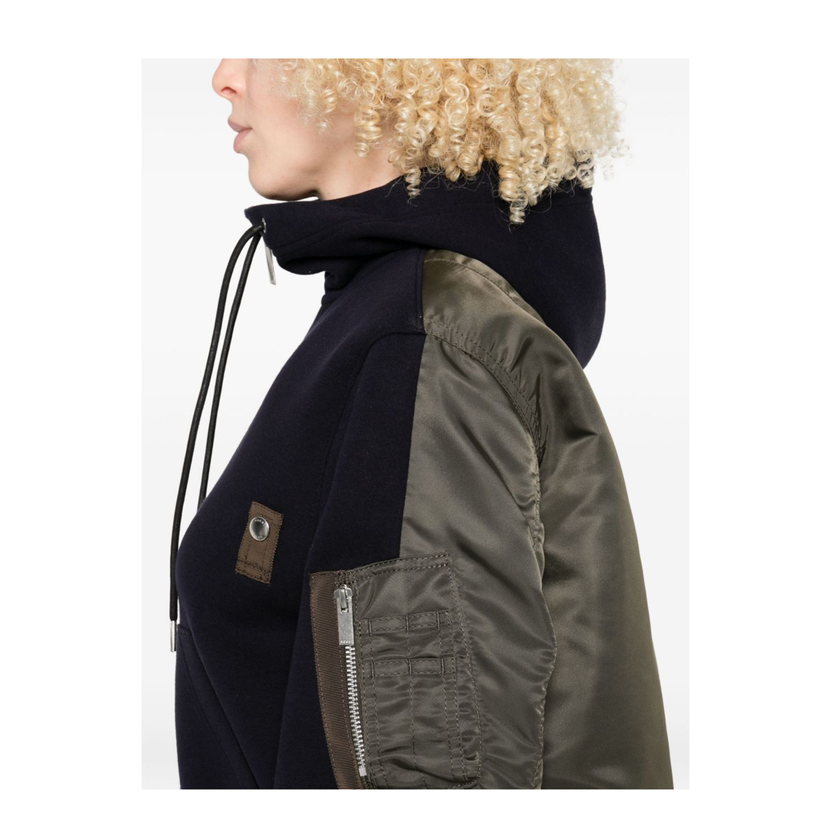 Cotton and Nylon Hoodie