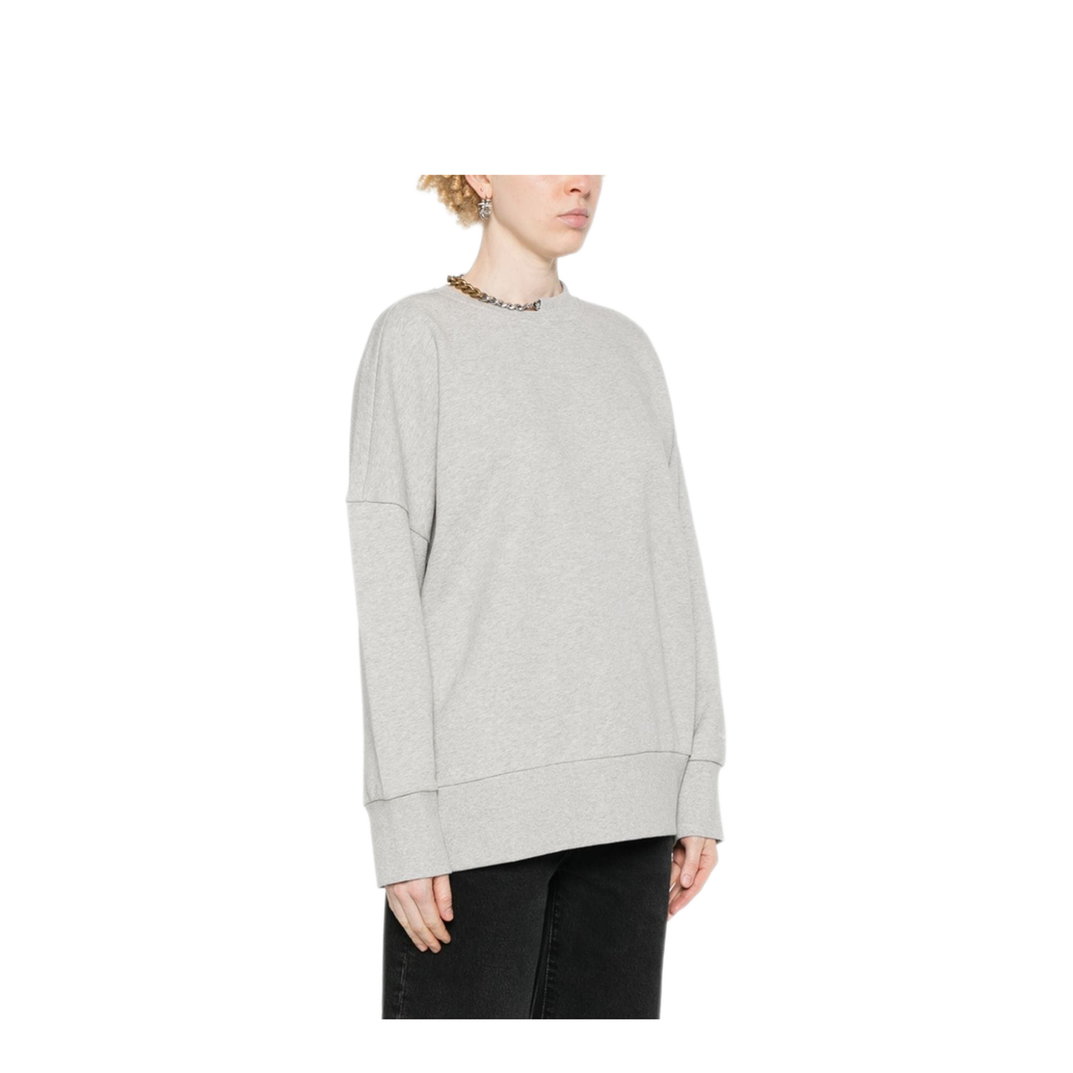 MAYFEYR - Stella Mccartney - Chain-Link-Detailing Mélange Sweatshirt - 6J03273SPZ361264