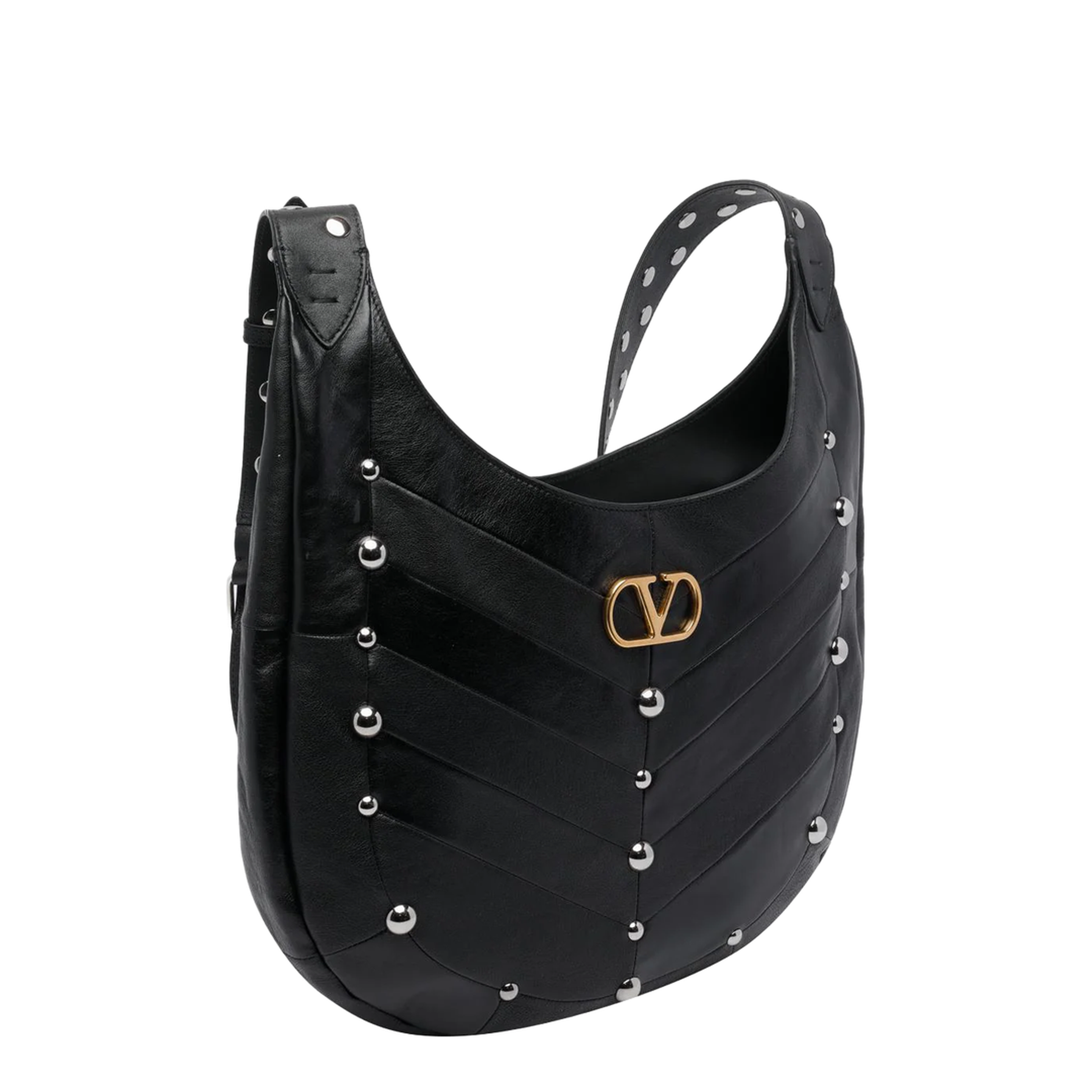 Hoboho Small Shoulder Bag Leather Black