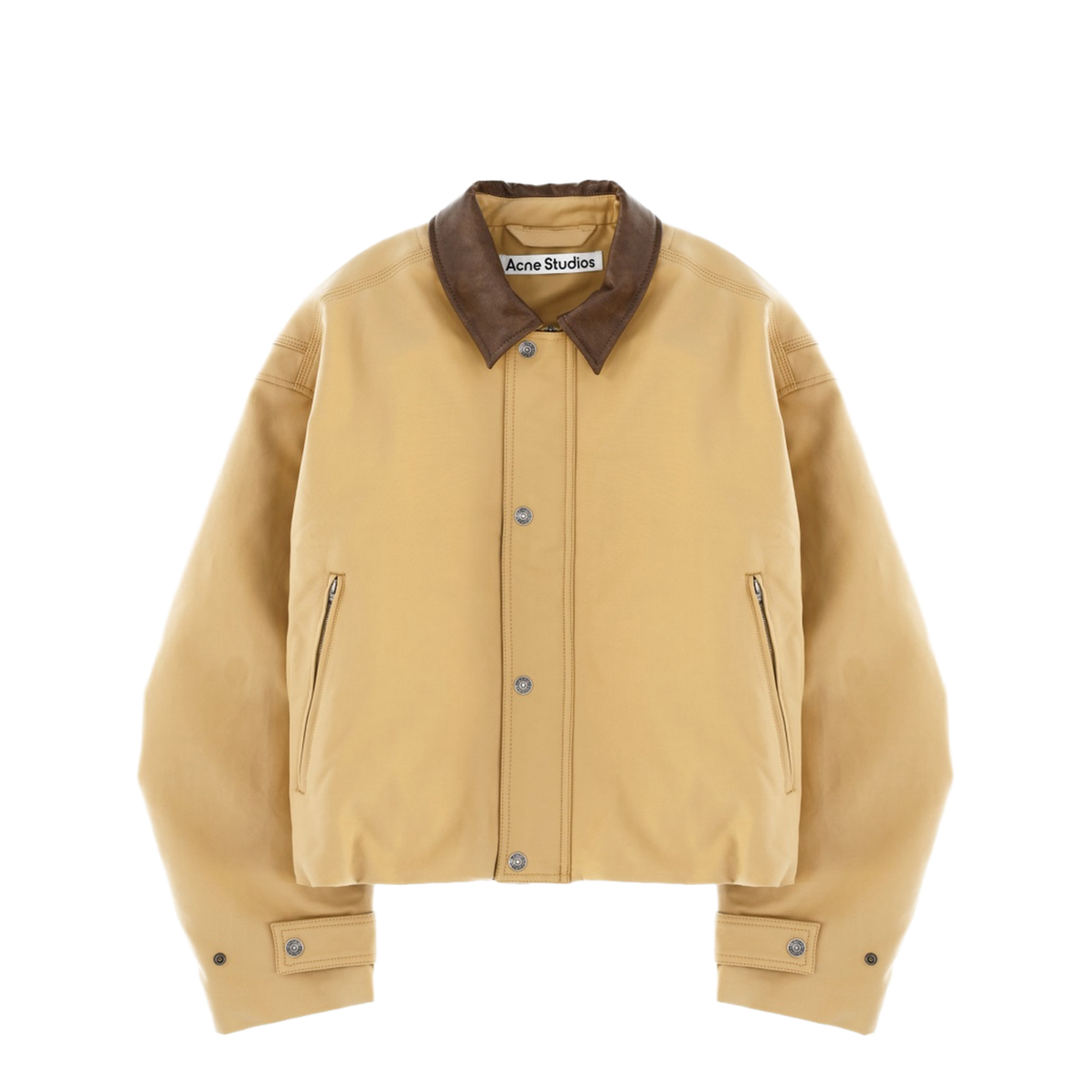 Jacket with Contrasting Collar