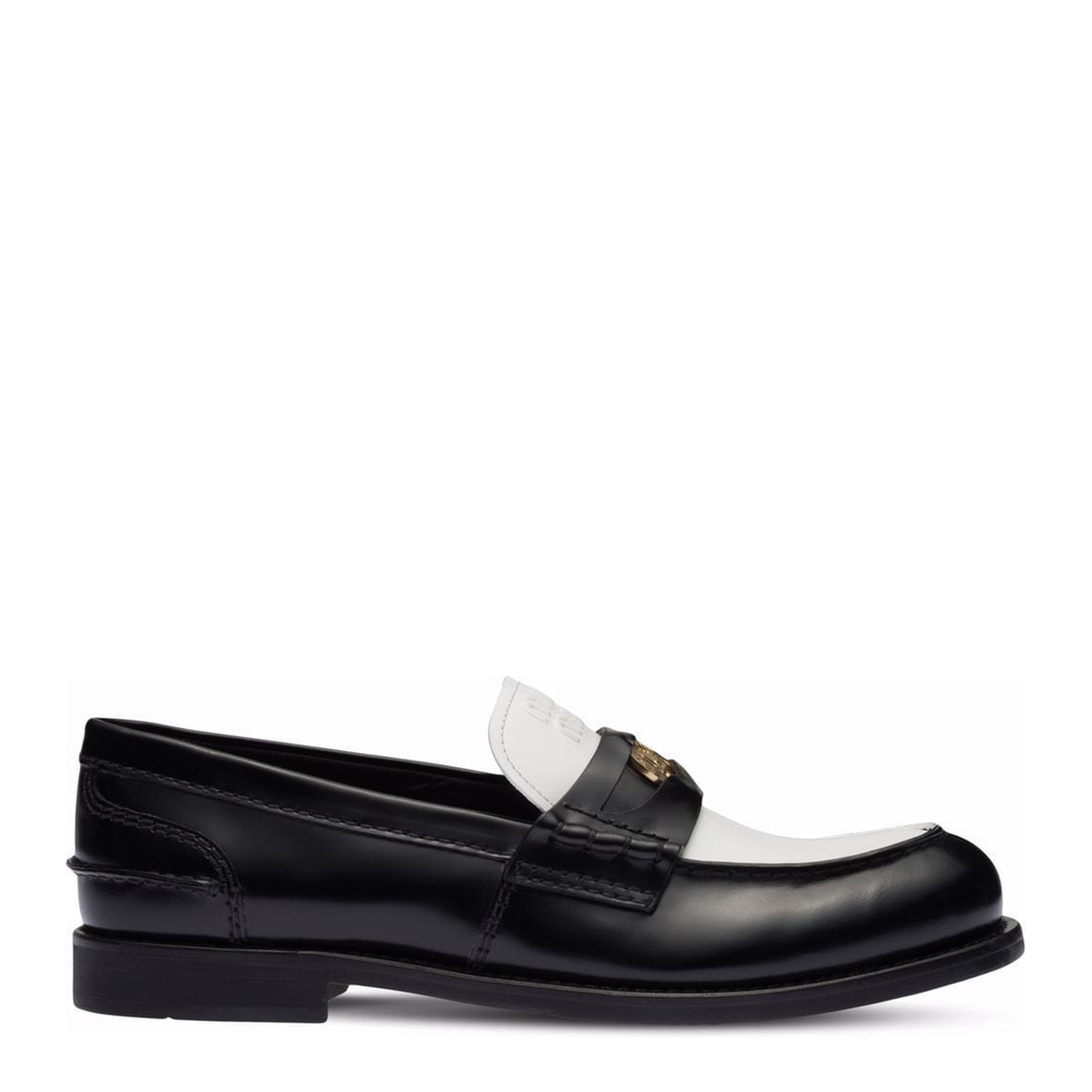 MAYFEYR - Miu Miu - Bicolor Polished Loafers - 5D773DF020AZEF0967